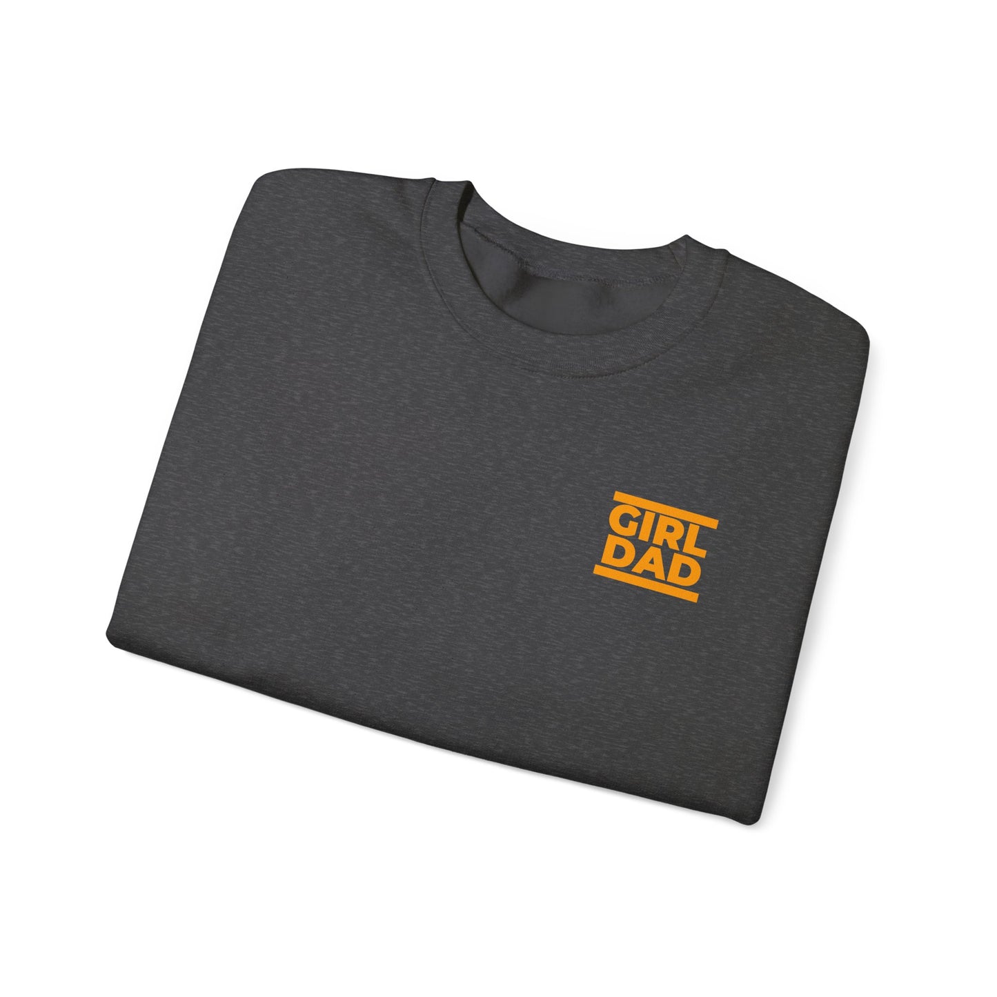 By His Will Brand | Girl Dad Orange Logo Sweatshirt