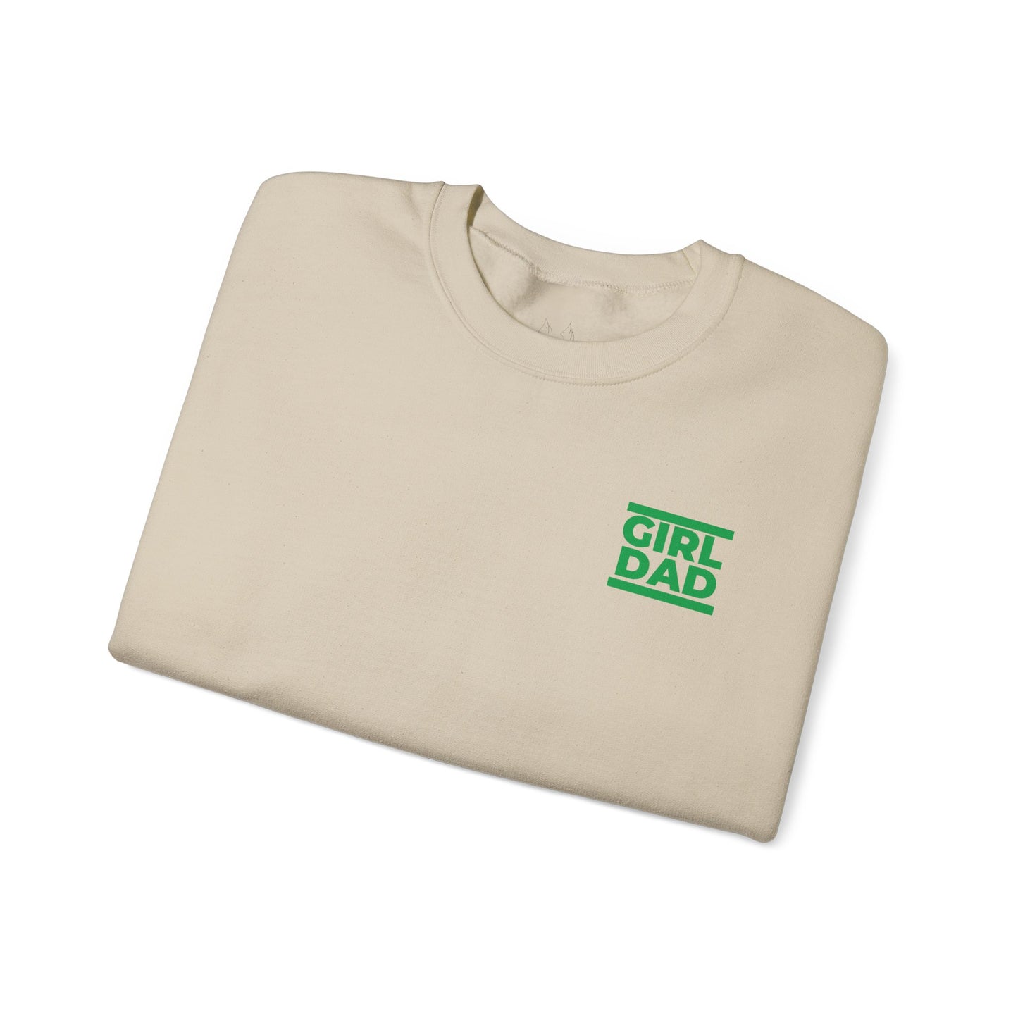 By His Will Brand | Girl Dad Green Logo Sweatshirt