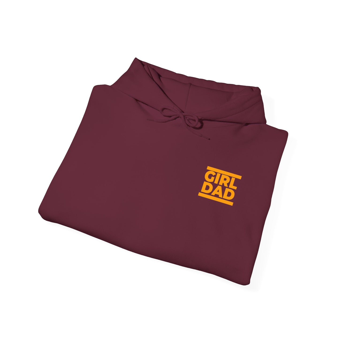 By His Will Brand | Girl Dad Orange Logo Hoodie