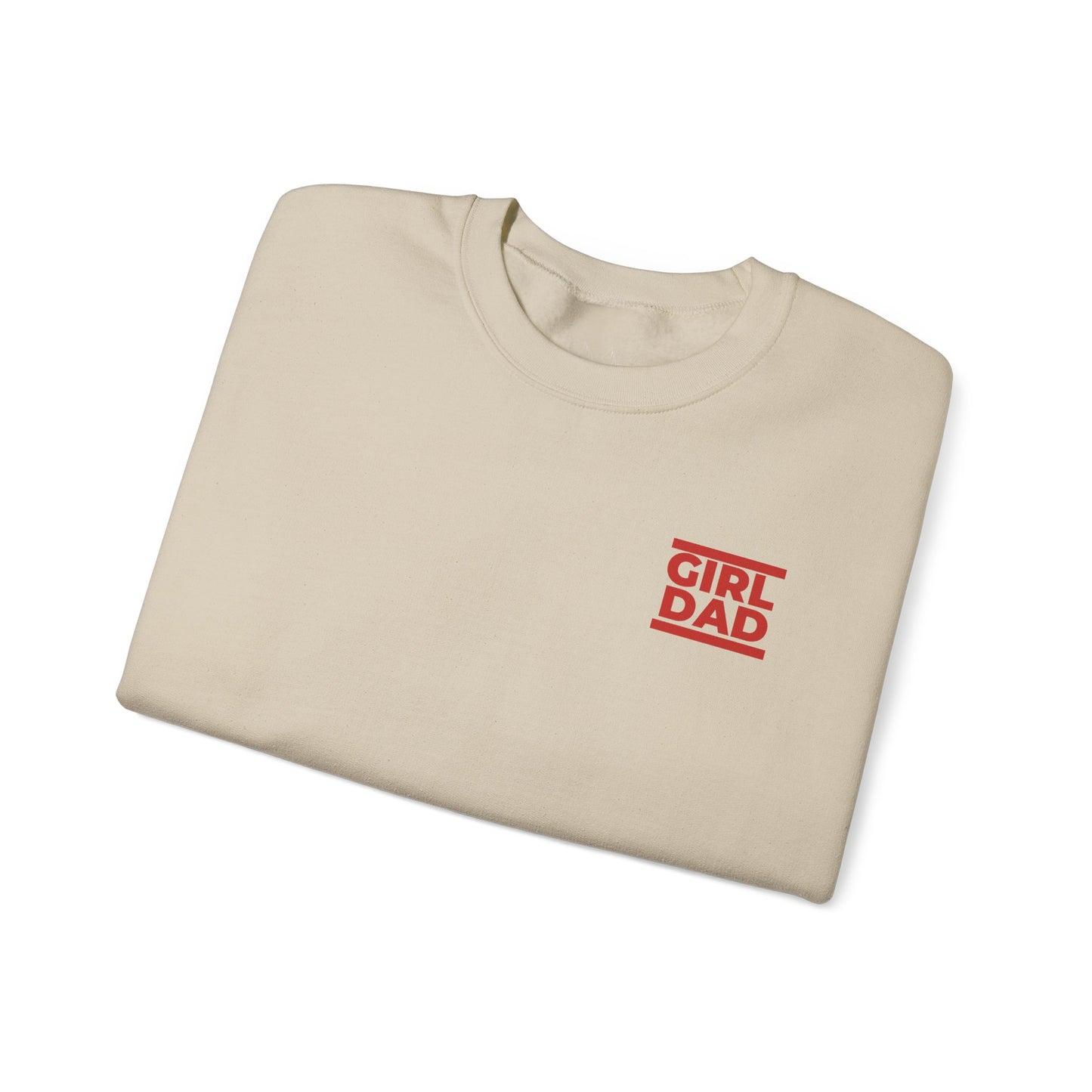 By His Will Brand | Girl Dad Red Sweatshirt