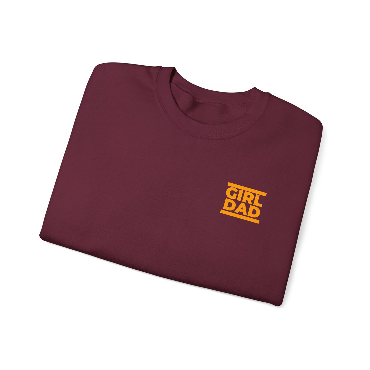 By His Will Brand | Girl Dad Orange Logo Sweatshirt