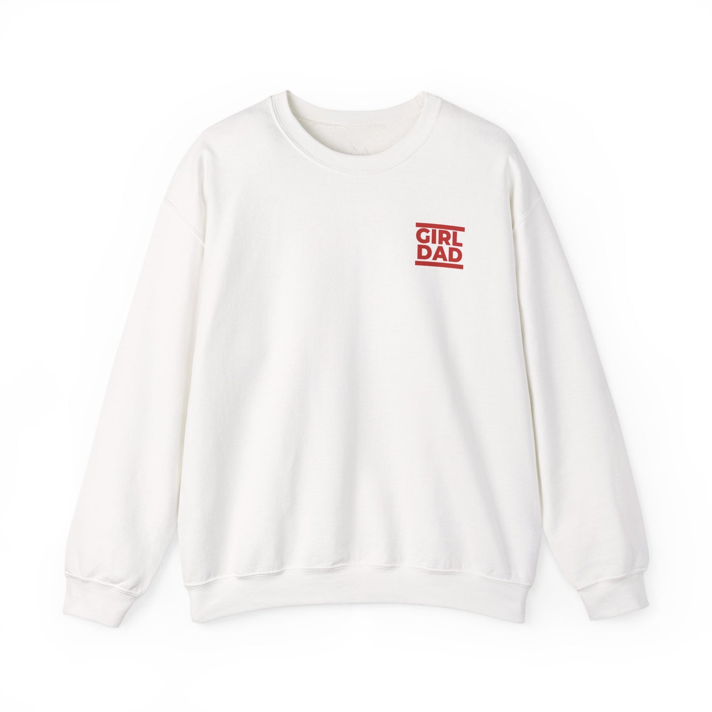 By His Will Brand | Girl Dad Red Sweatshirt