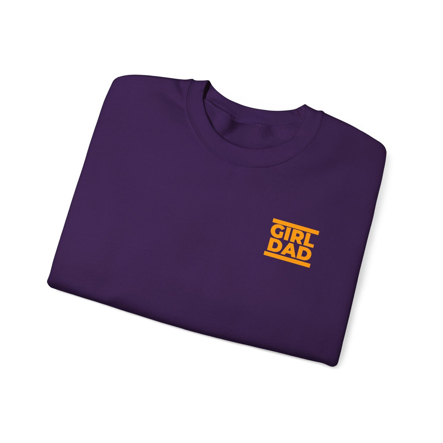 By His Will Brand | Girl Dad Orange Logo Sweatshirt
