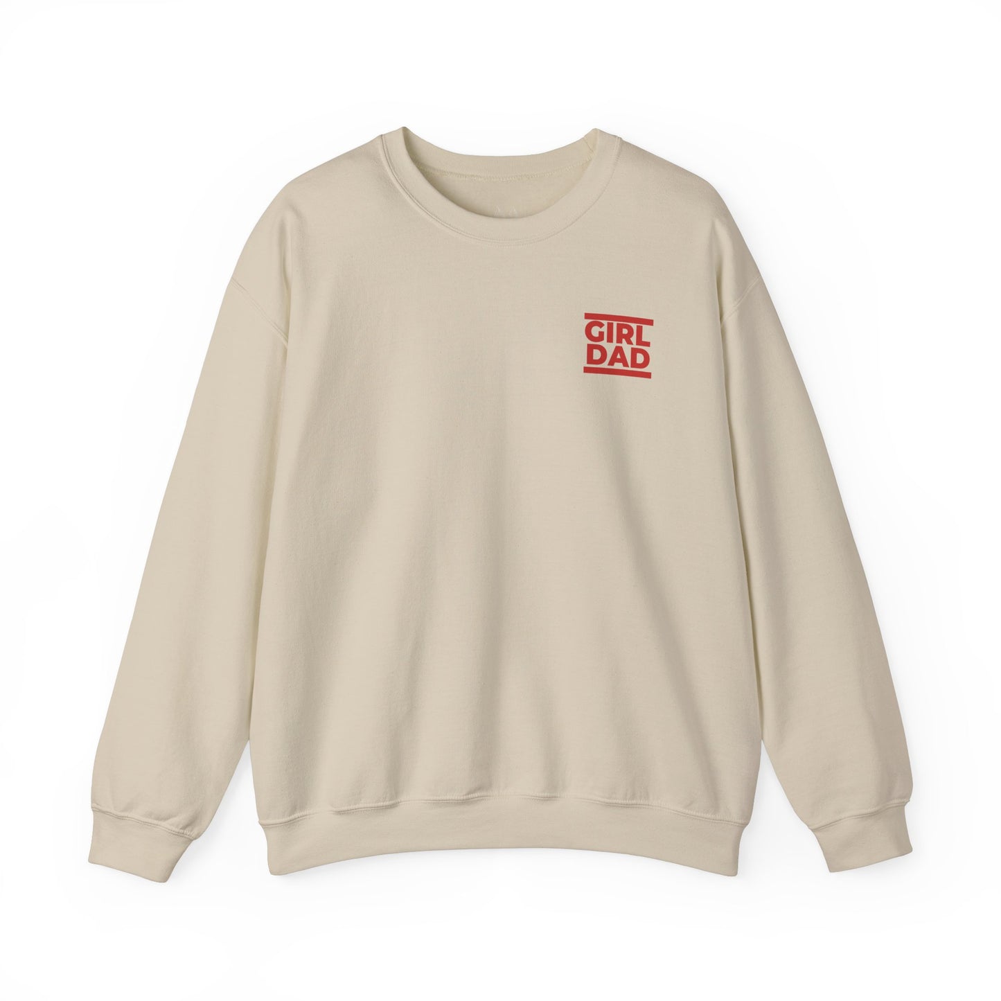 By His Will Brand | Girl Dad Red Sweatshirt