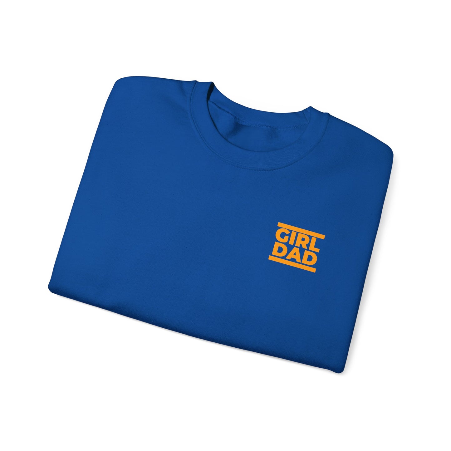 By His Will Brand | Girl Dad Orange Logo Sweatshirt