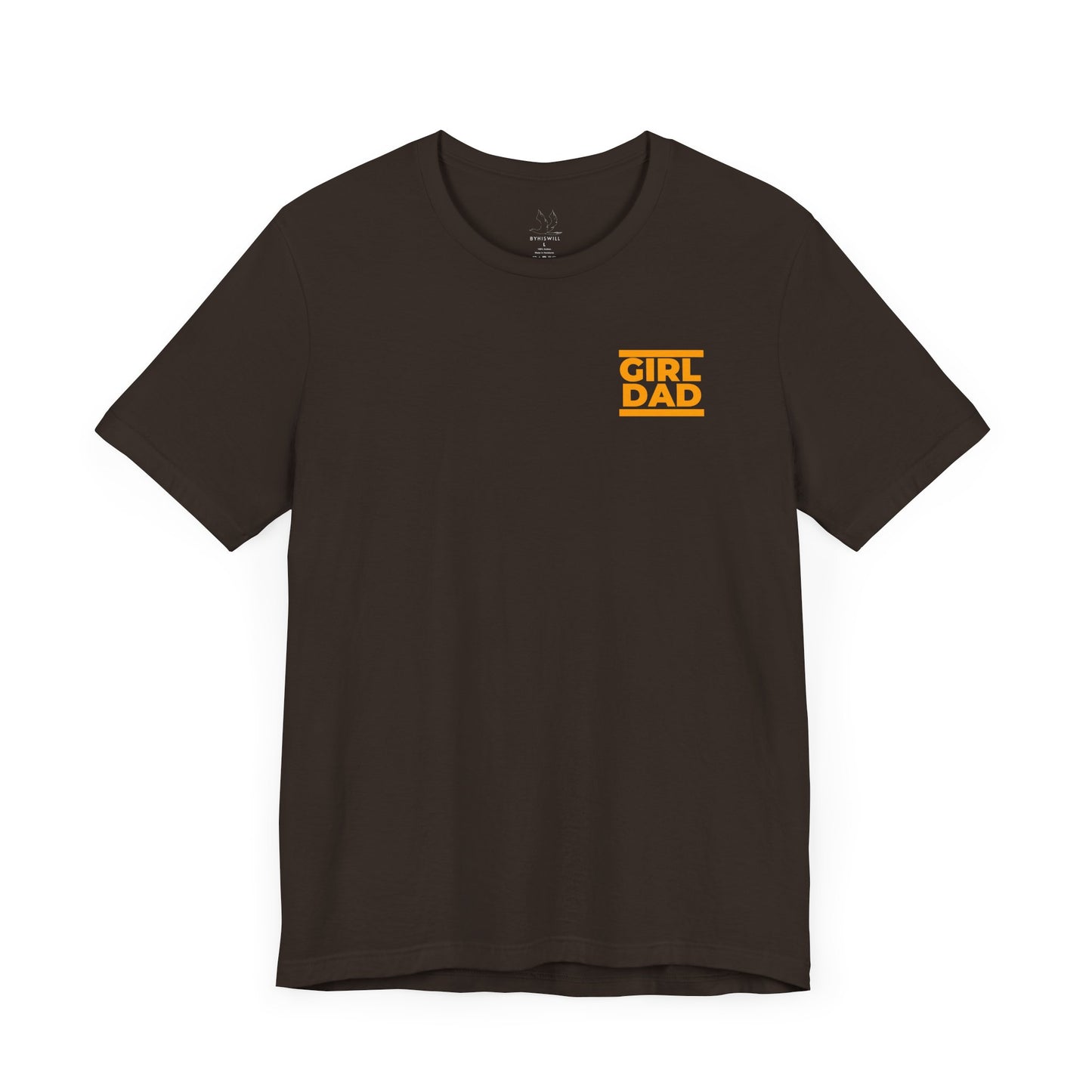 By His Will Brand | Girl Dad Orange Logo T-shirt