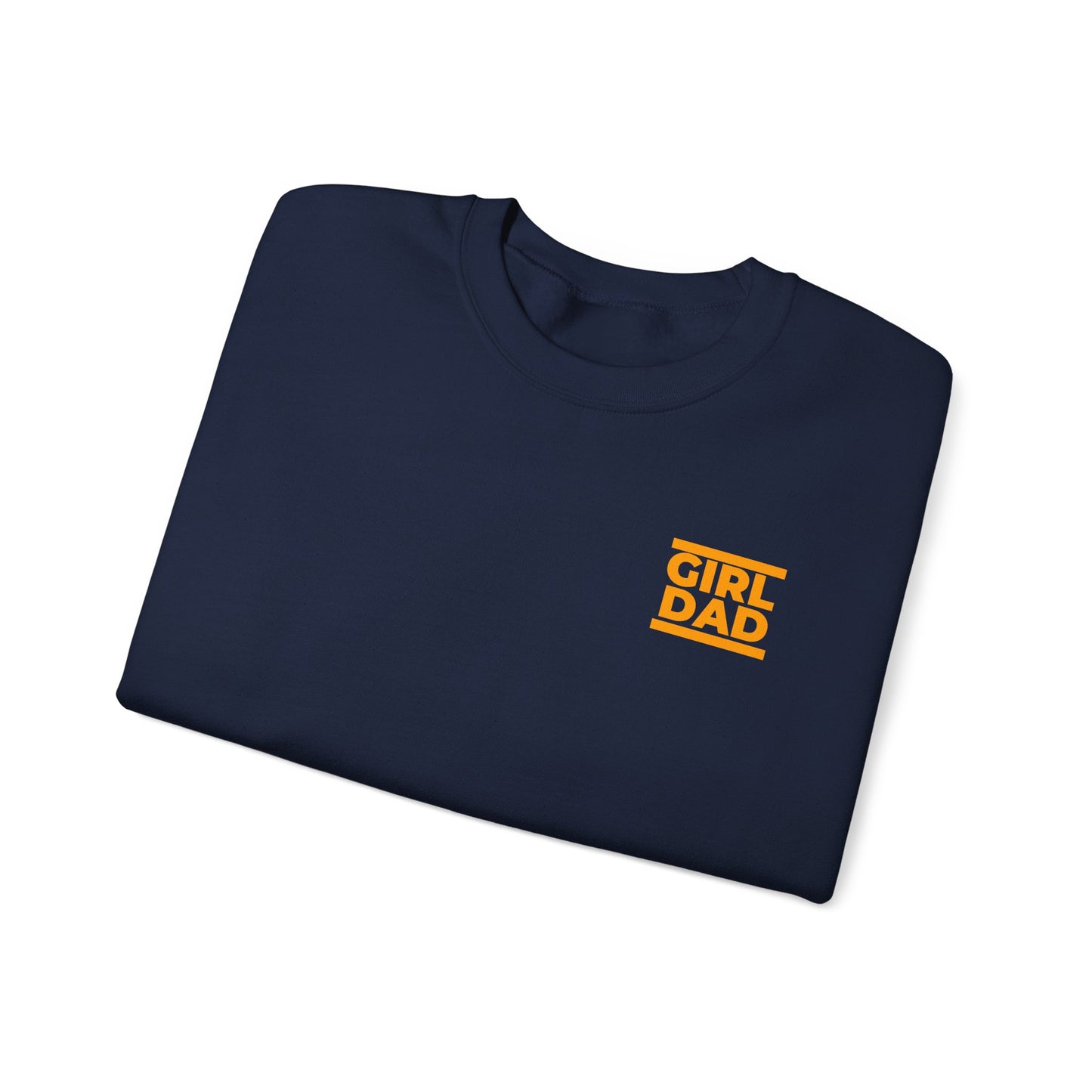By His Will Brand | Girl Dad Orange Logo Sweatshirt