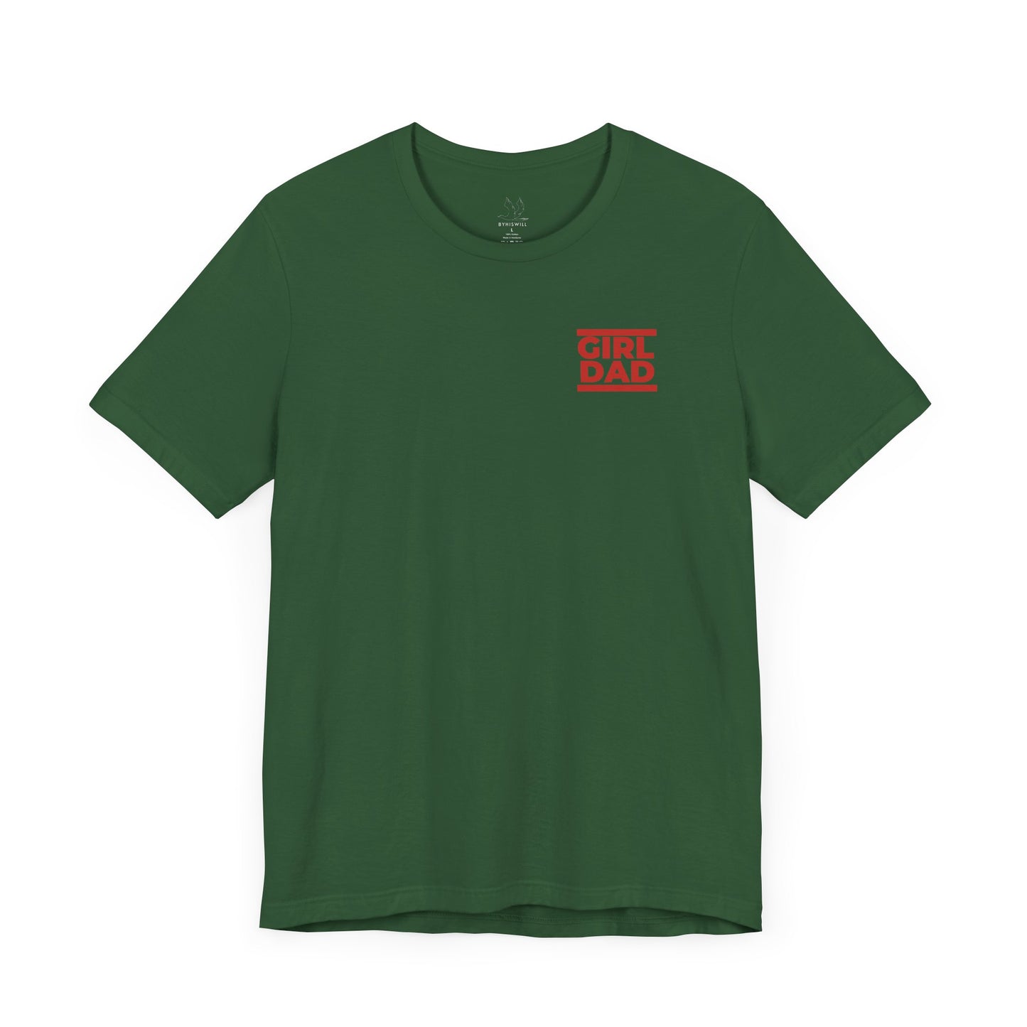 By His Will Brand | Girl Dad Red T-shirt