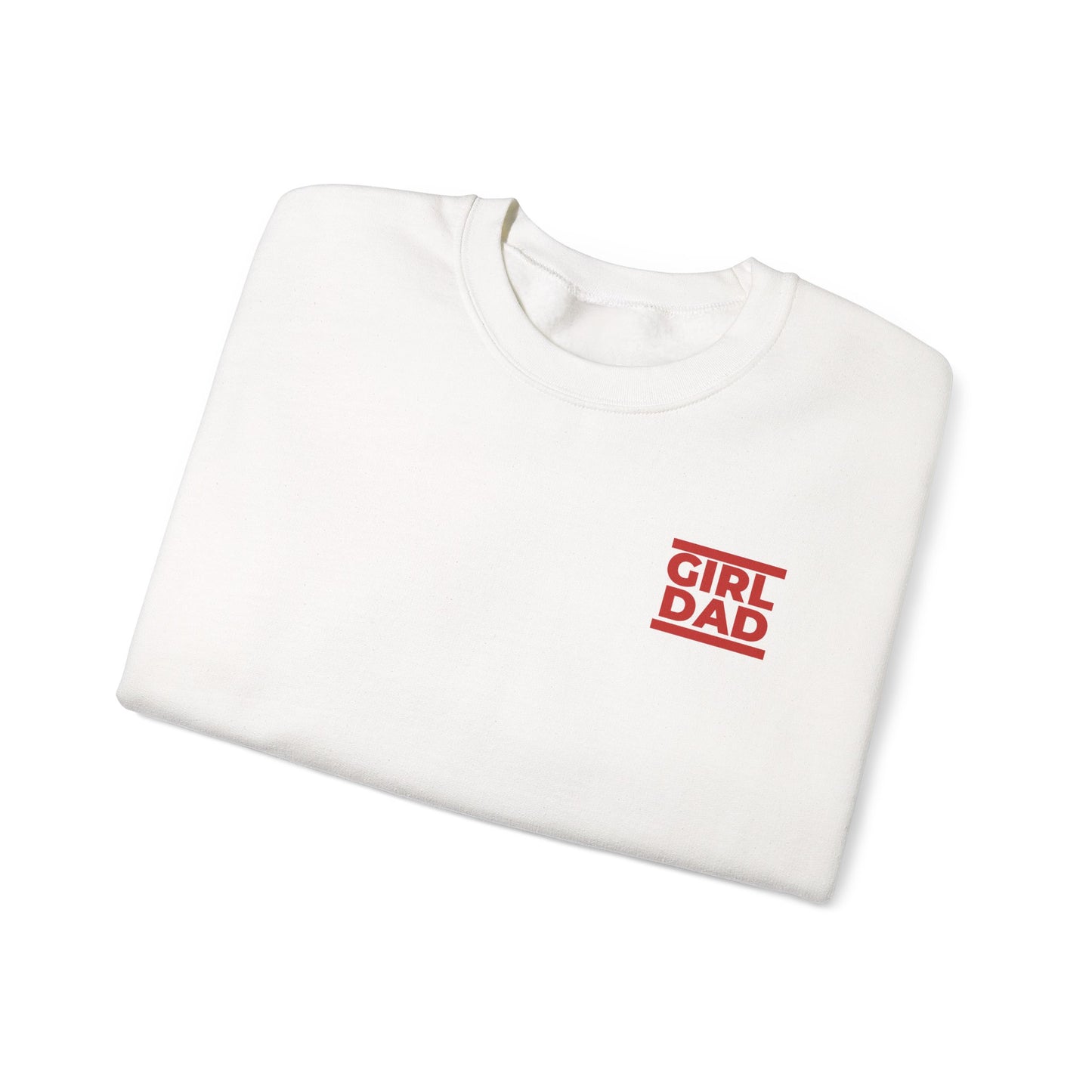 By His Will Brand | Girl Dad Red Sweatshirt
