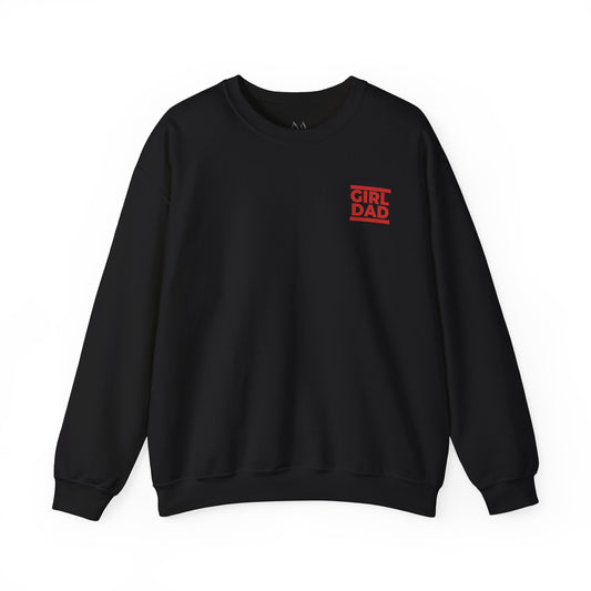 By His Will Brand | Girl Dad Red Sweatshirt