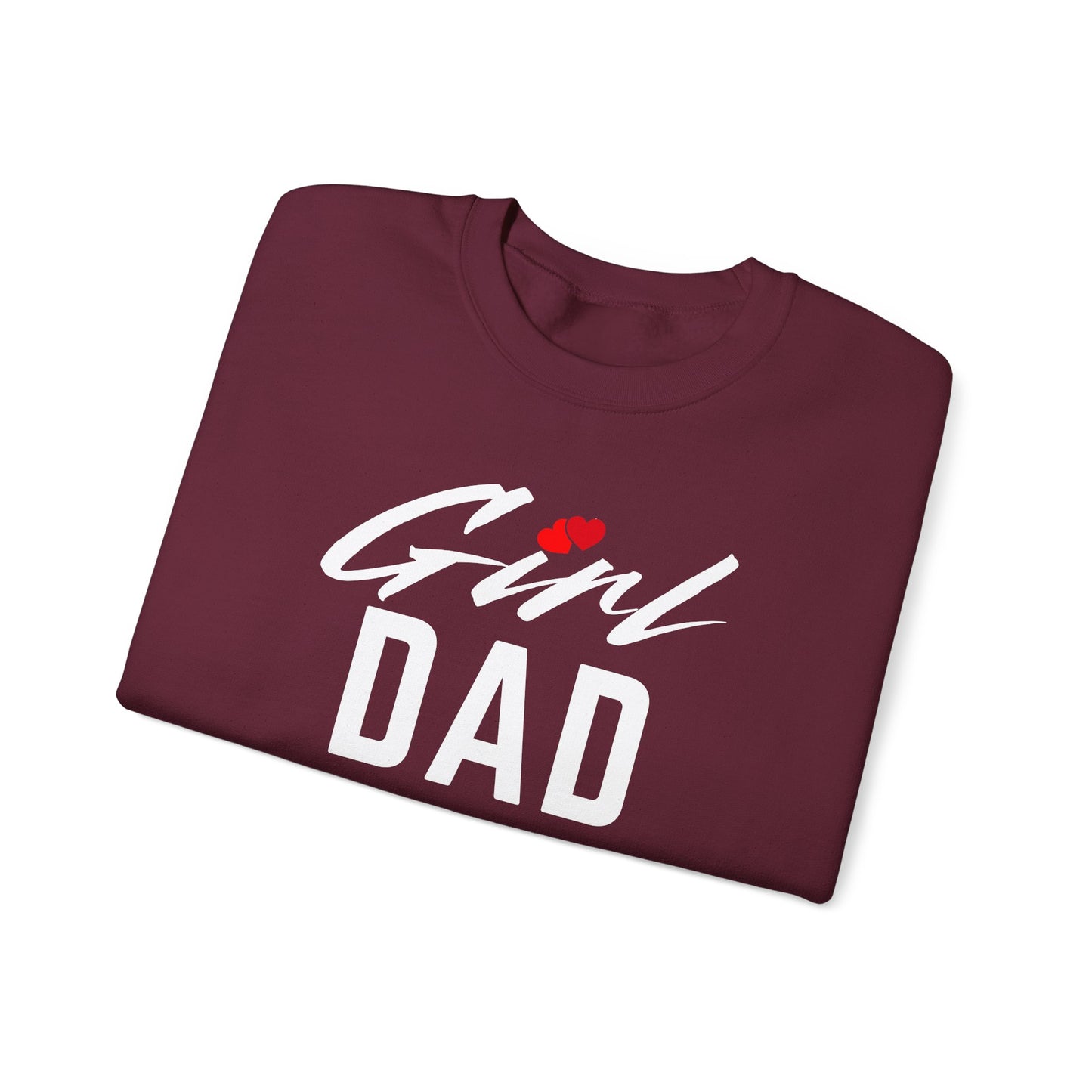 By His Will Brand | Girl Dad 2-Hearts Sweatshirt