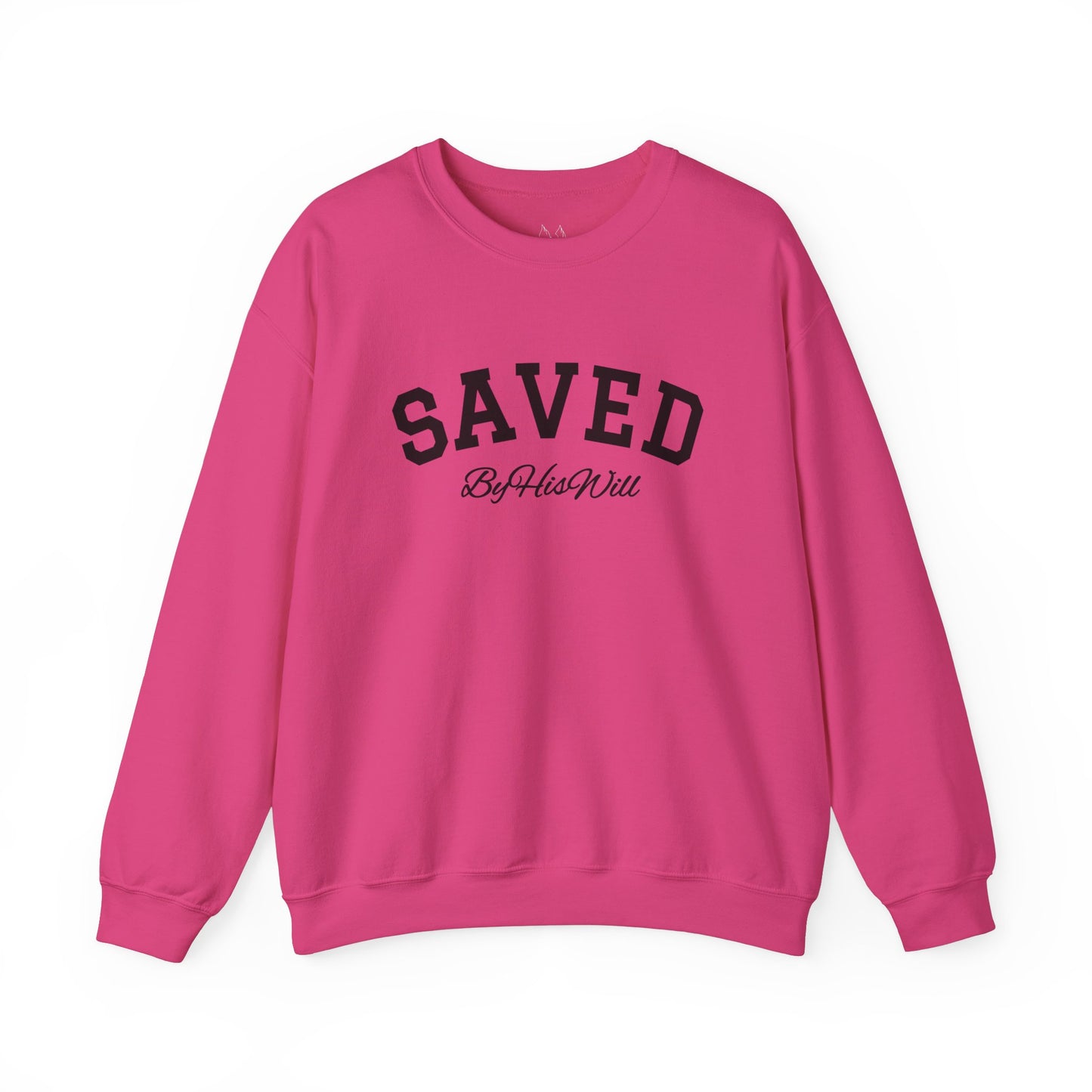 By His Will Brand | Child of God Collection | Saved Crewneck Sweatshirt