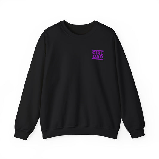 By His Will Brand | Girl Dad Purple Logo Sweatshirt