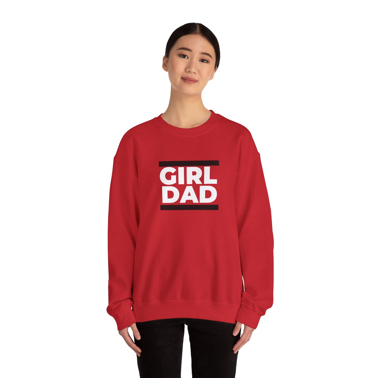 By His Will Brand | Girl Dad Crewneck Sweatshirt