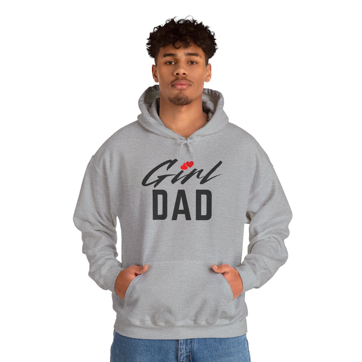 By His Will Brand | Girl Dad 2-Hearts Hoodie