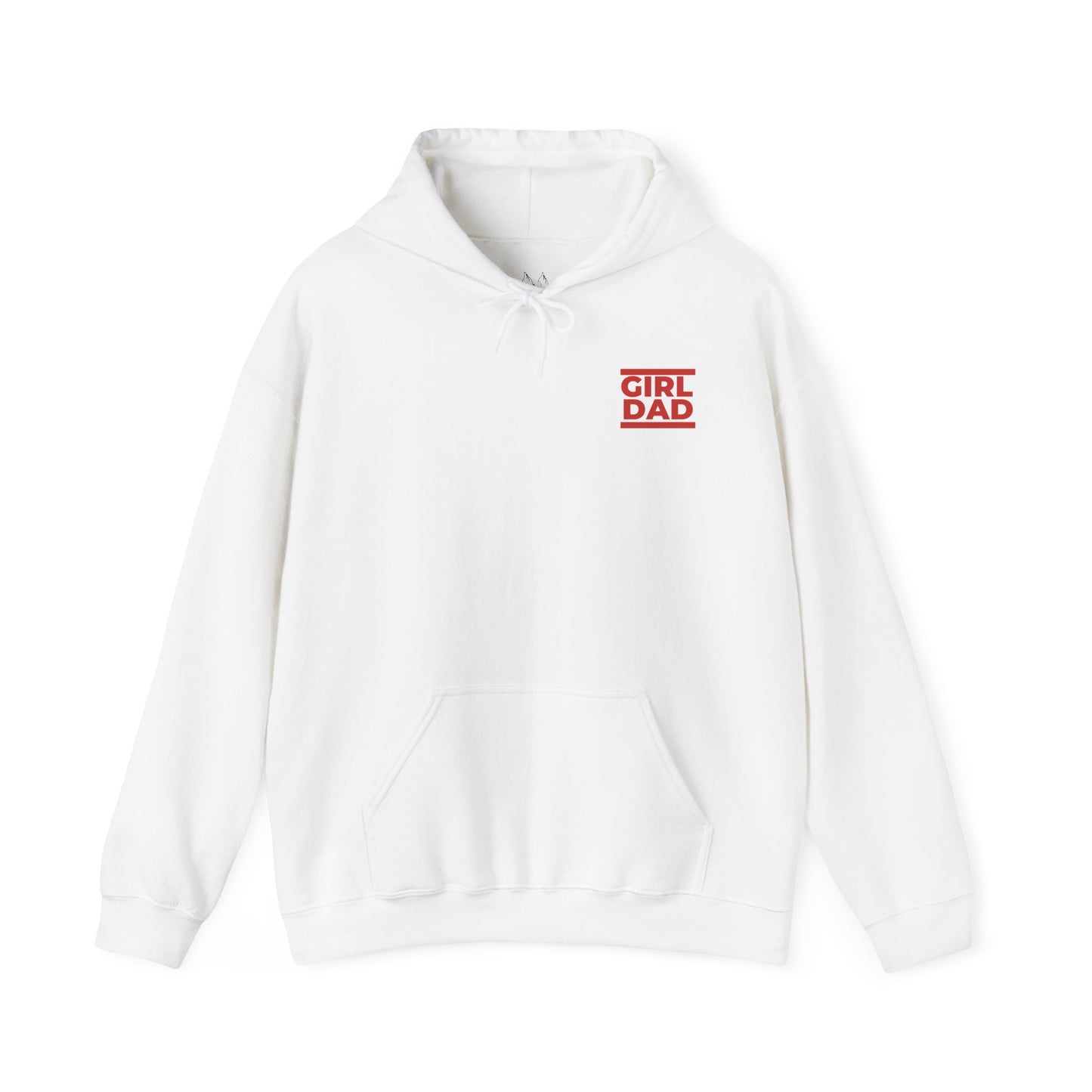 By His Will Brand | Girl Dad Red Logo Hoodie