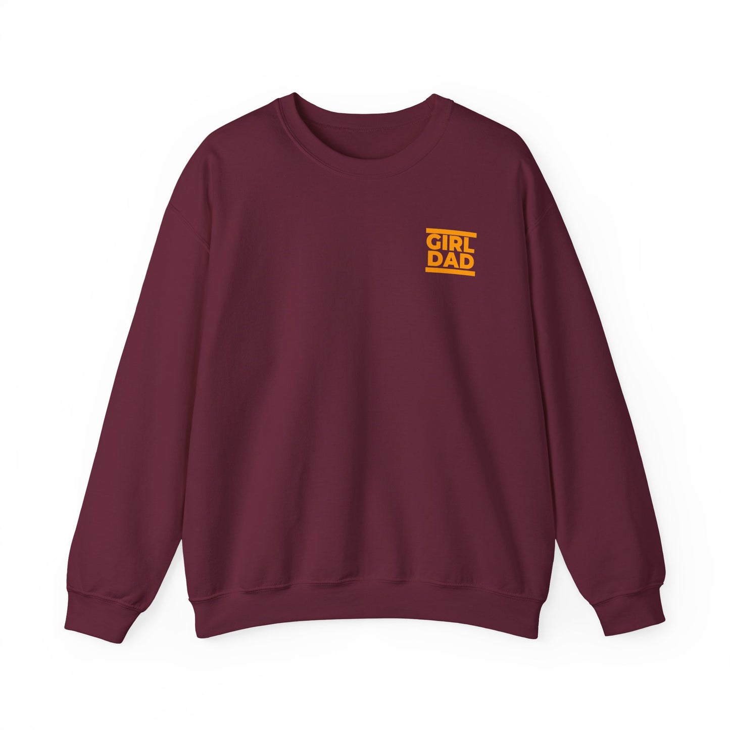 By His Will Brand | Girl Dad Orange Logo Sweatshirt
