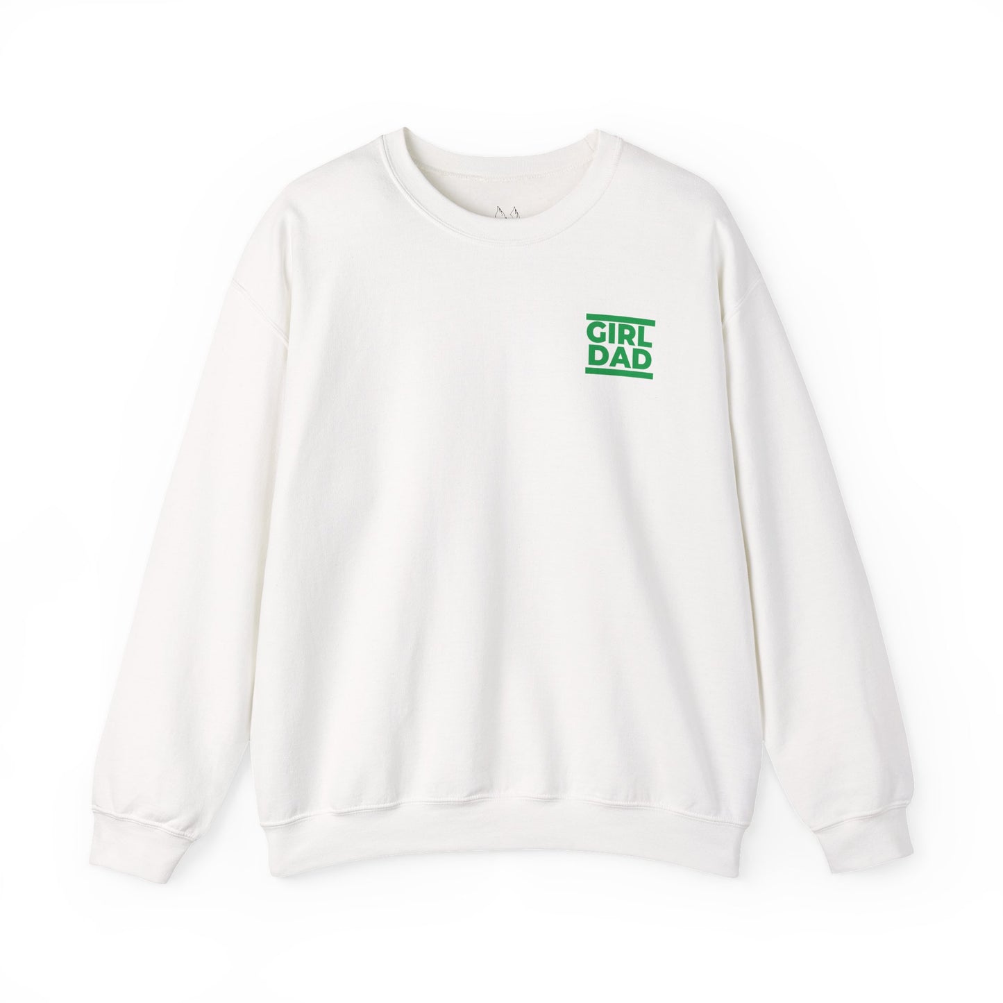 By His Will Brand | Girl Dad Green Logo Sweatshirt
