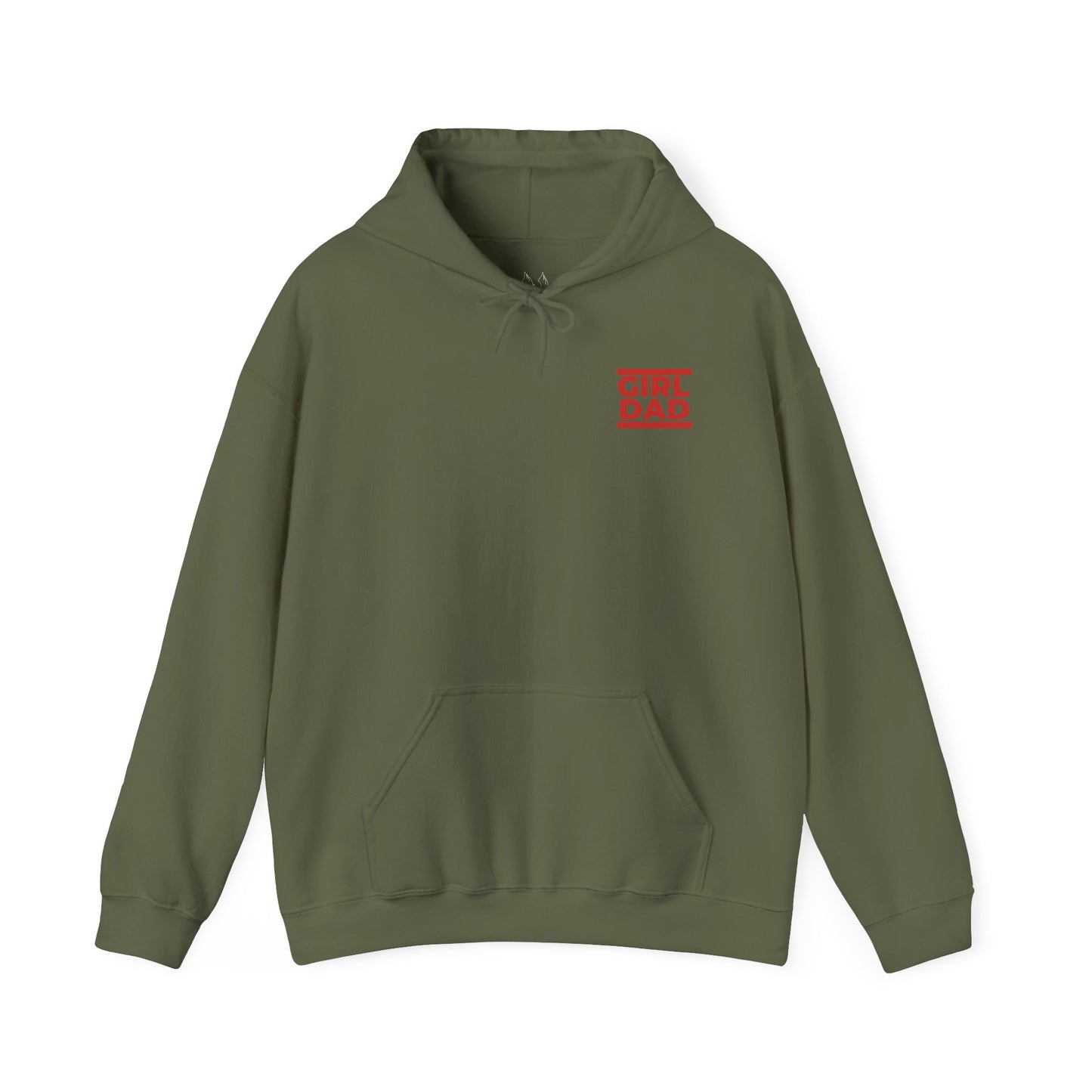 By His Will Brand | Girl Dad Red Logo Hoodie