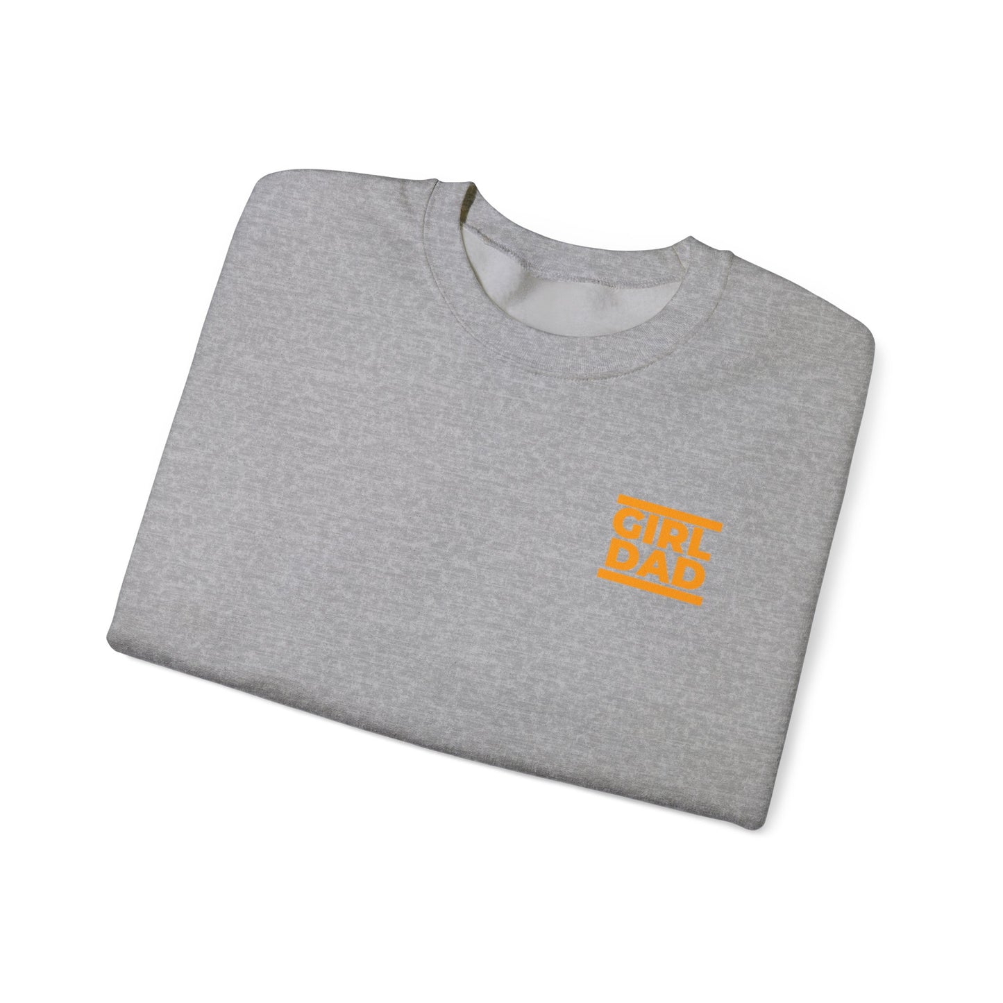 By His Will Brand | Girl Dad Orange Logo Sweatshirt