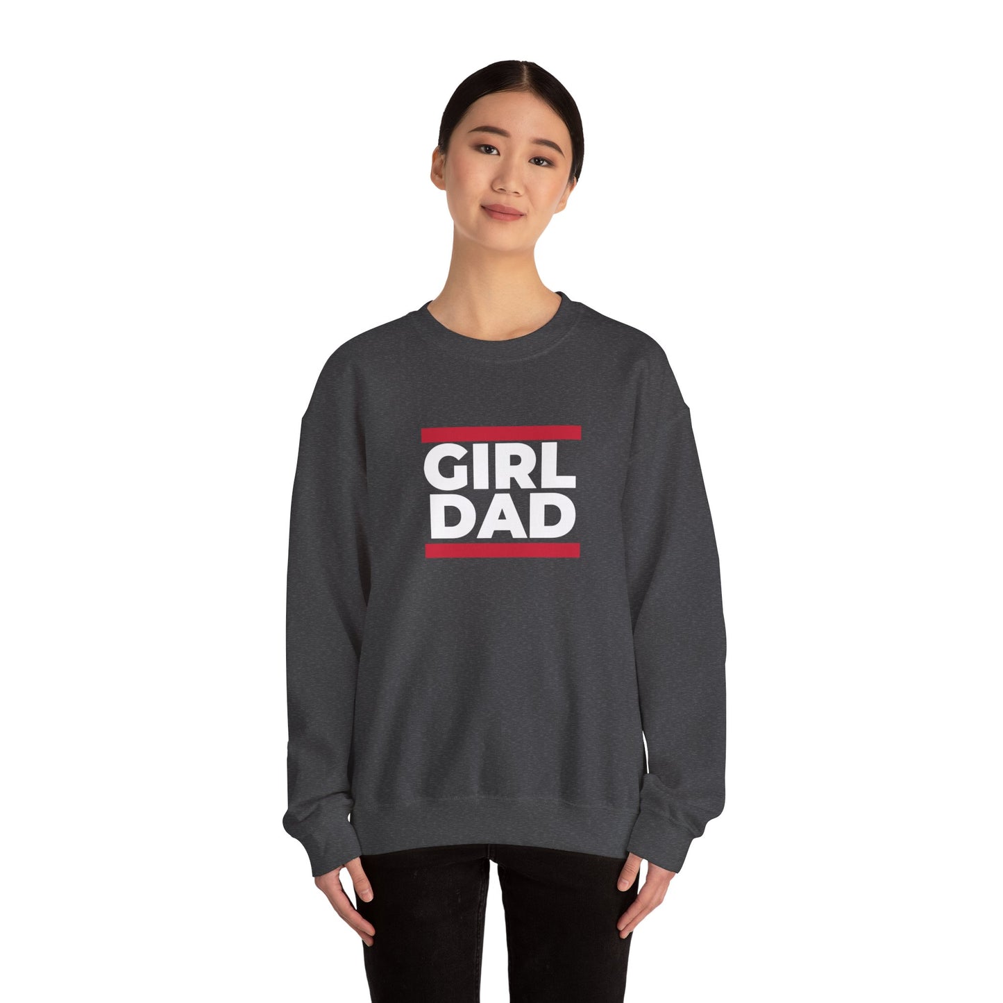 By His Will Brand | Girl Dad Crewneck Sweatshirt