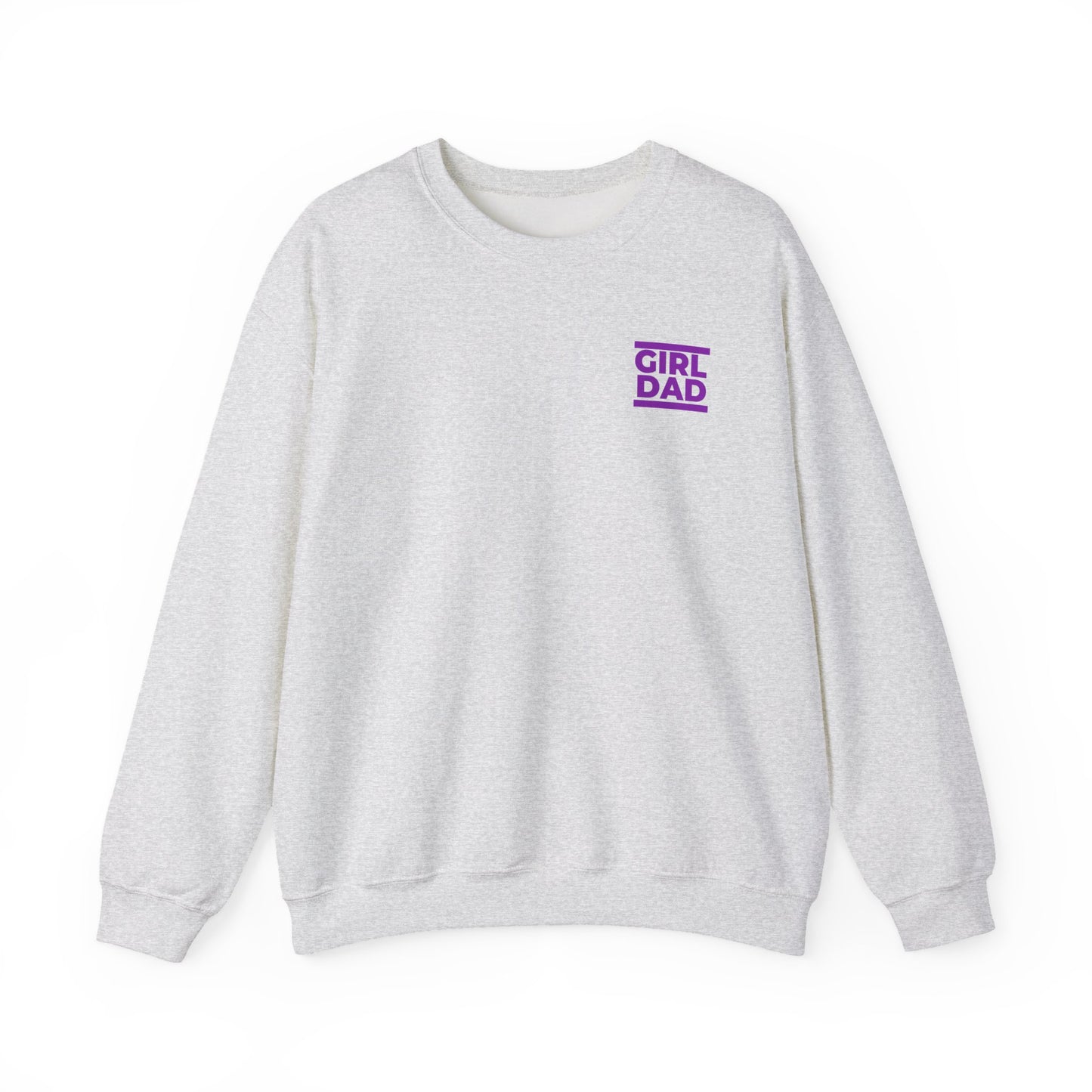 By His Will Brand | Girl Dad Purple Logo Sweatshirt