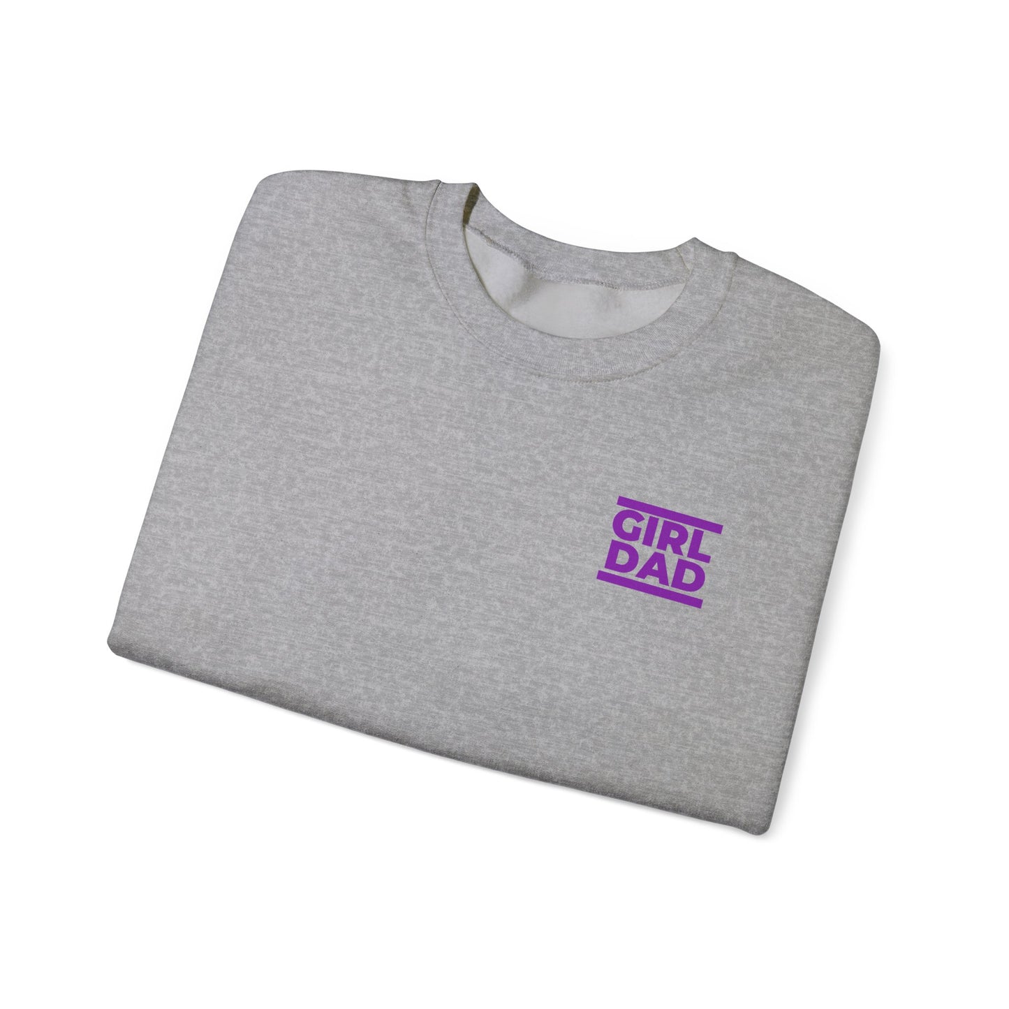 By His Will Brand | Girl Dad Purple Logo Sweatshirt