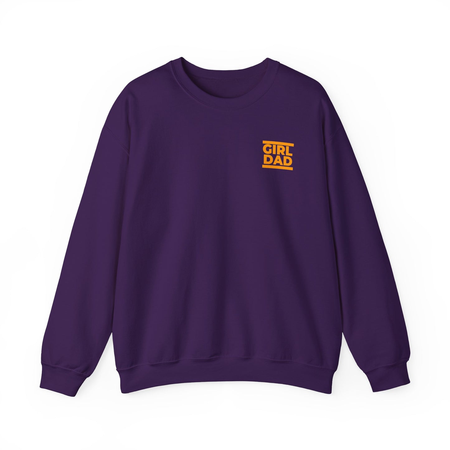By His Will Brand | Girl Dad Orange Logo Sweatshirt