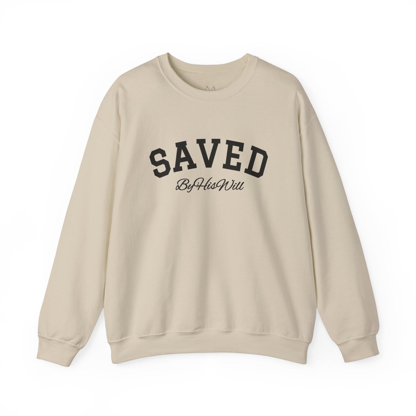 By His Will Brand | Child of God Collection | Saved Crewneck Sweatshirt