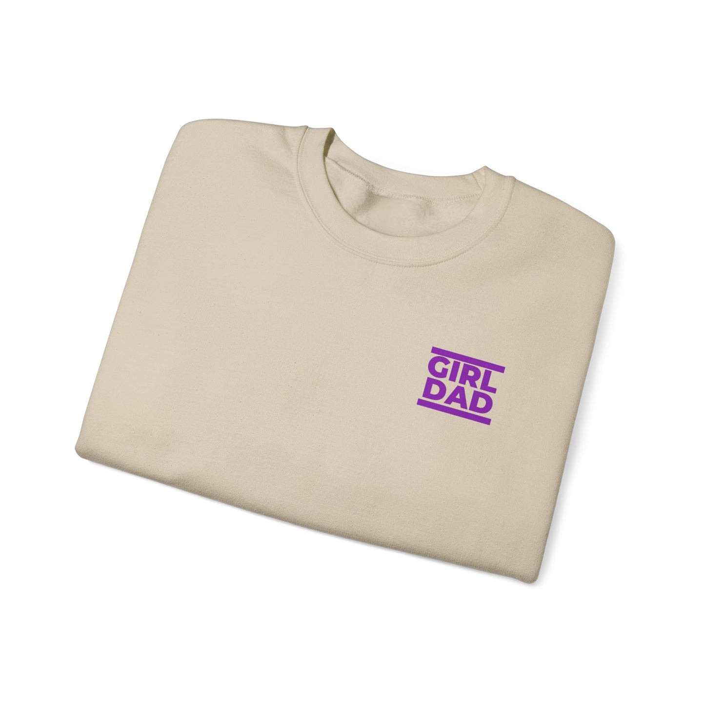 By His Will Brand | Girl Dad Purple Logo Sweatshirt