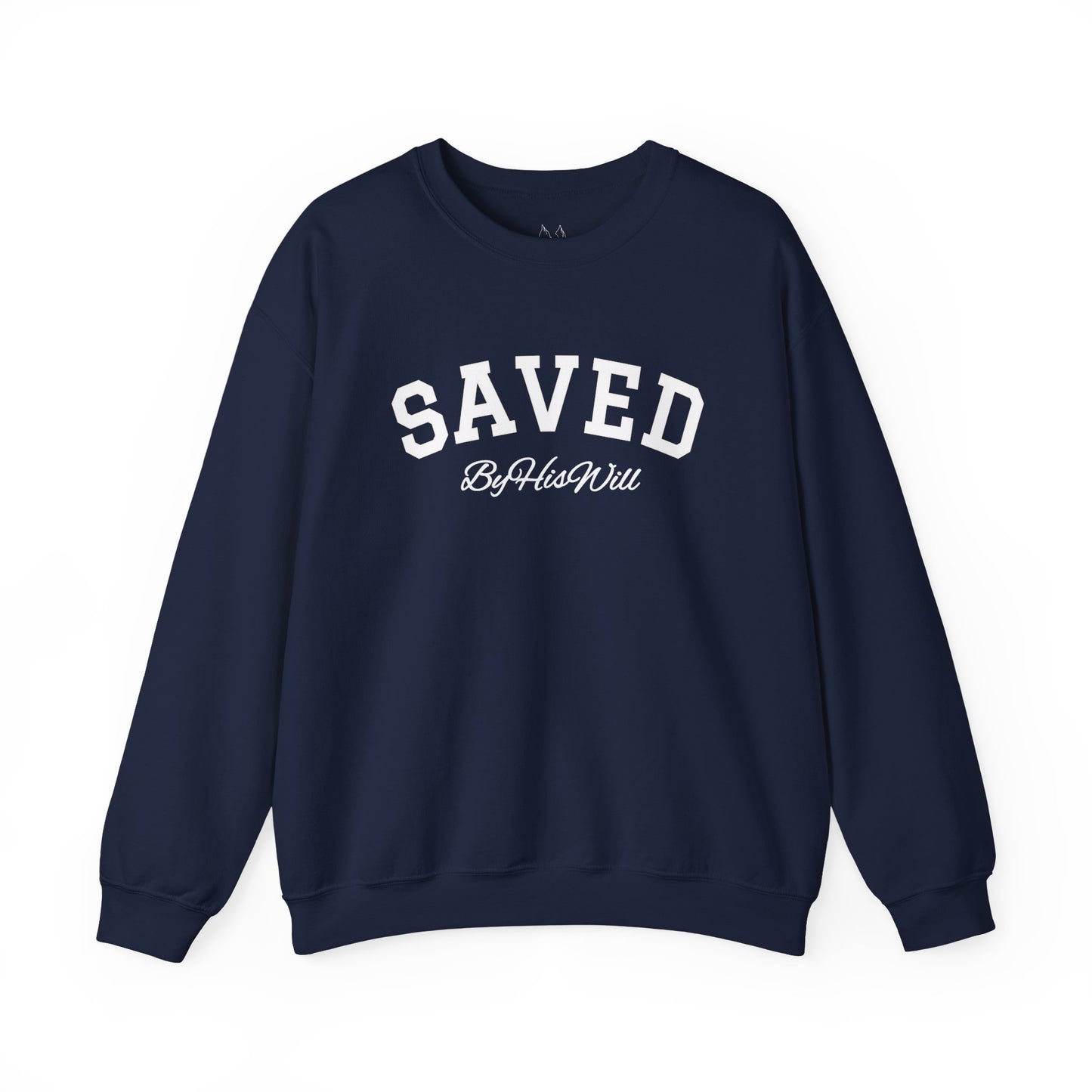 By His Will Brand | Child of God Collection | Saved Crewneck Sweatshirt