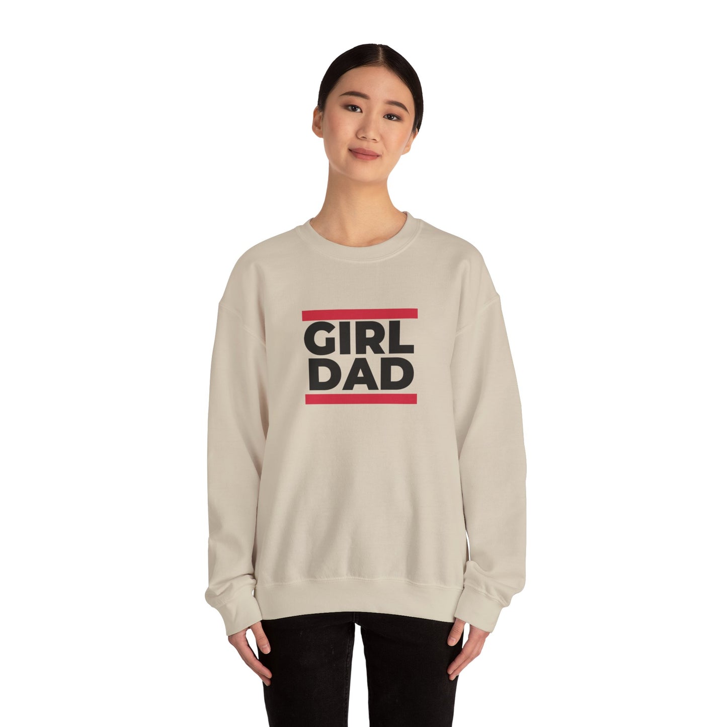 By His Will Brand | Girl Dad Crewneck Sweatshirt