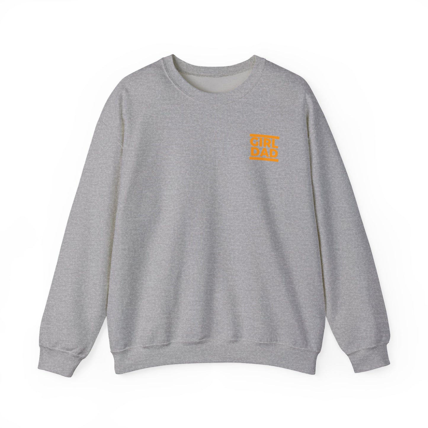 By His Will Brand | Girl Dad Orange Logo Sweatshirt