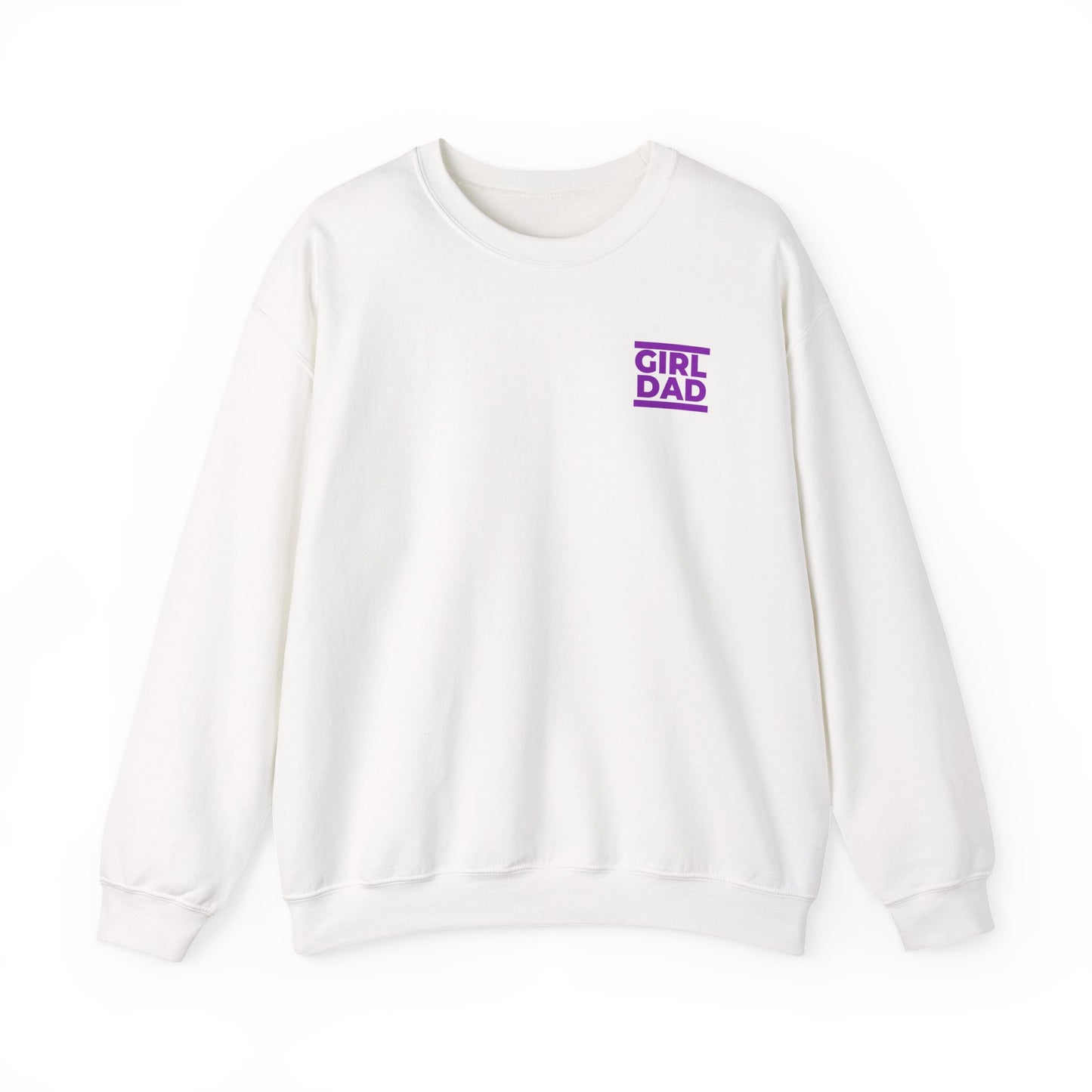 By His Will Brand | Girl Dad Purple Logo Sweatshirt