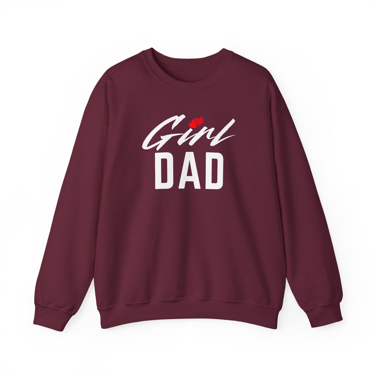 By His Will Brand | Girl Dad 2-Hearts Sweatshirt