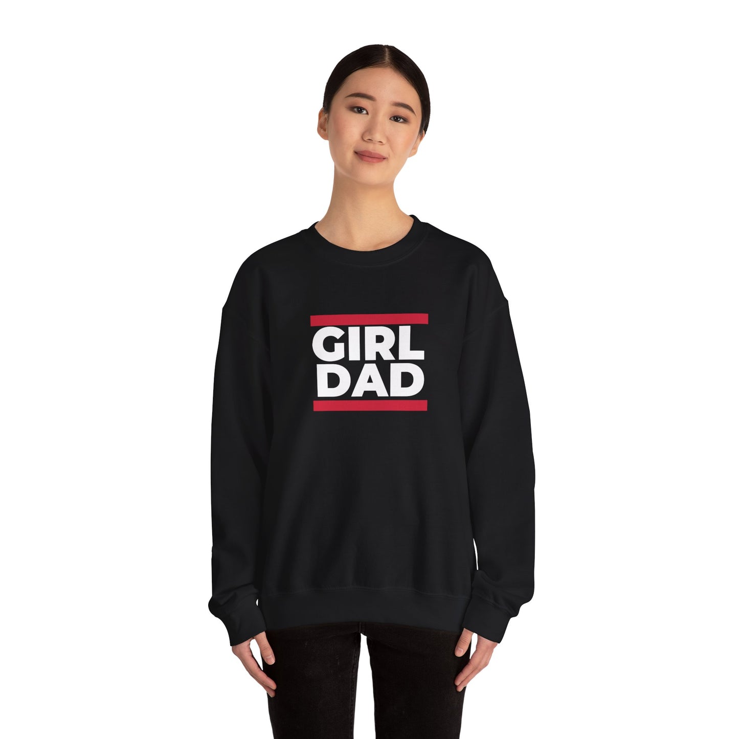 By His Will Brand | Girl Dad Crewneck Sweatshirt