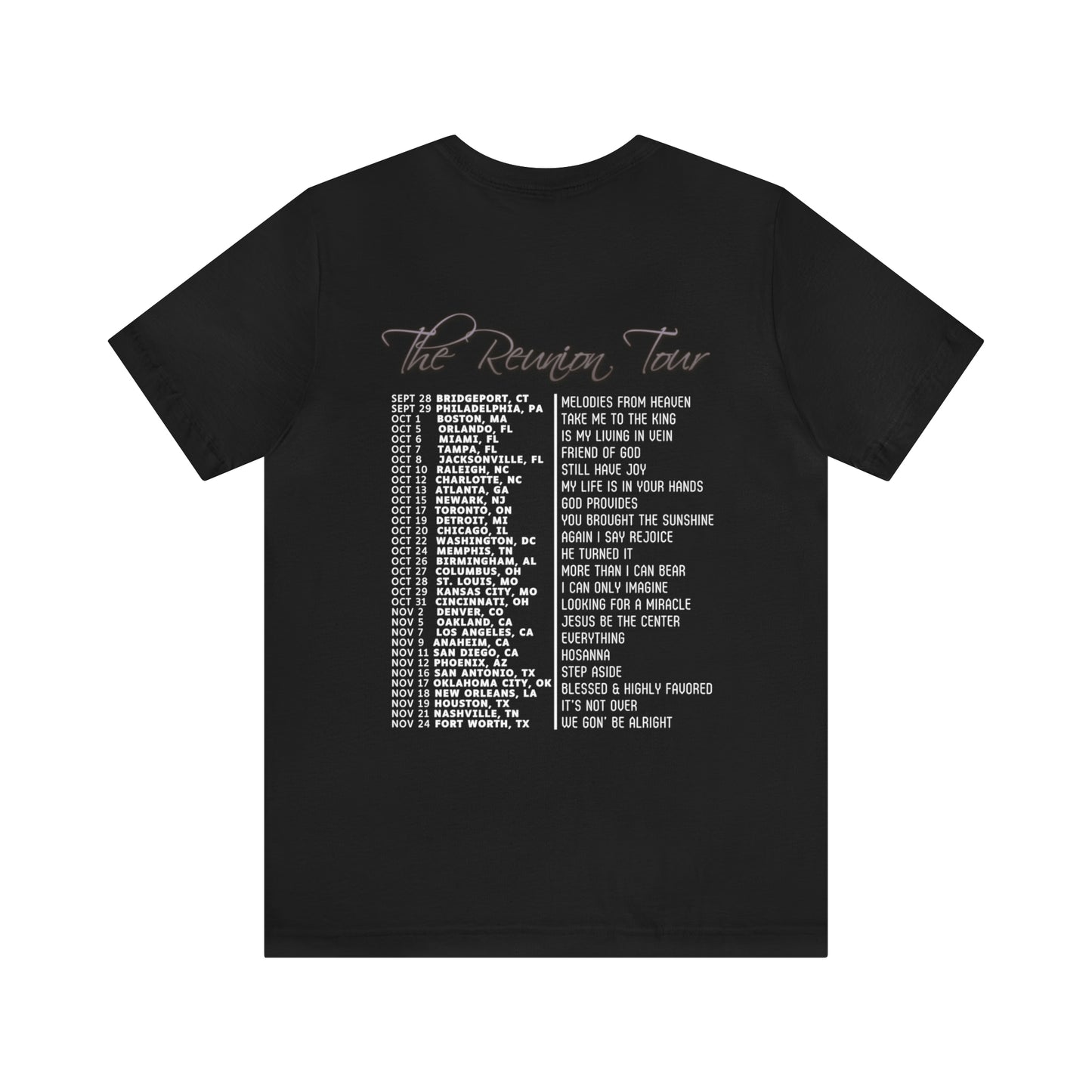 By His Will Brand | Reunion Tour t-shirt