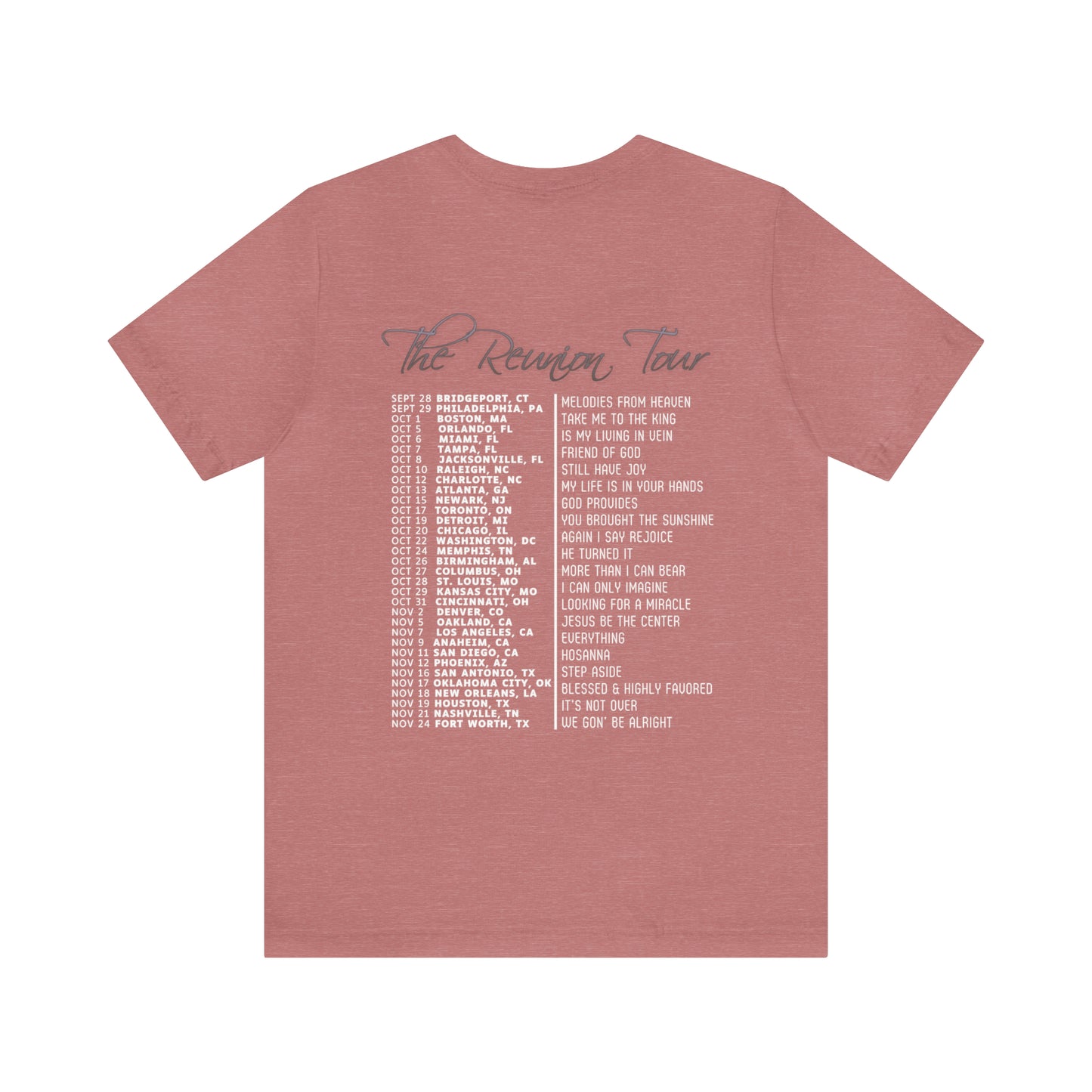 By His Will Brand | Reunion Tour t-shirt