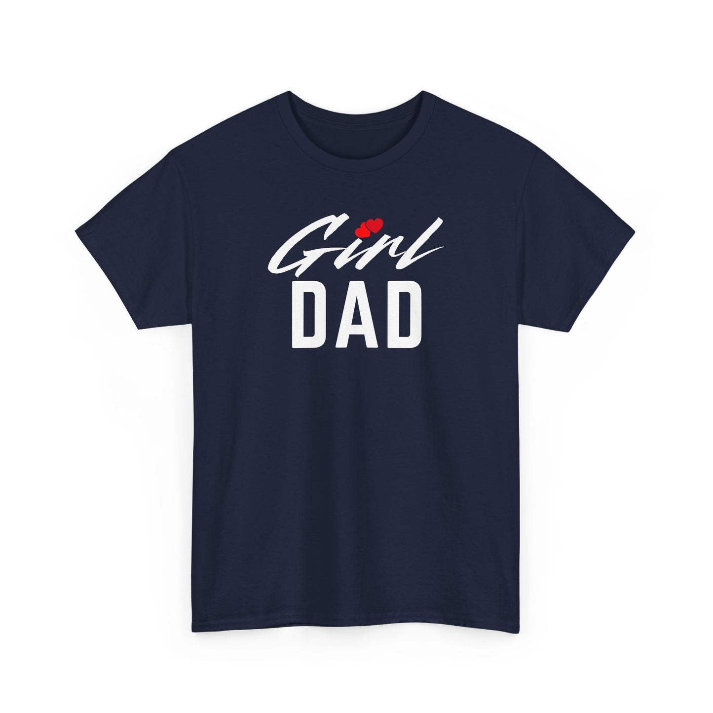 By His Will Brand | Girl Dad 2-Hearts T-shirt
