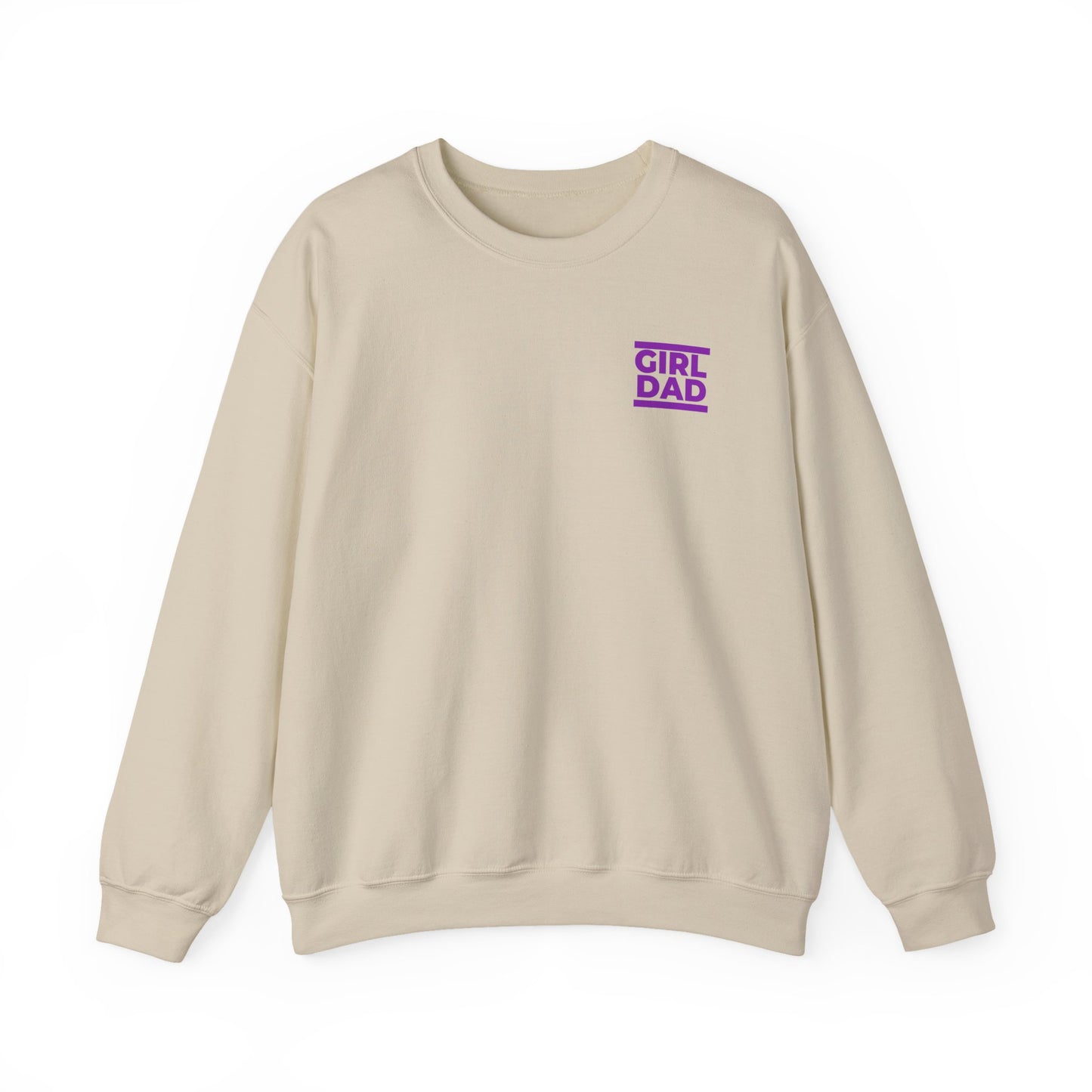 By His Will Brand | Girl Dad Purple Logo Sweatshirt