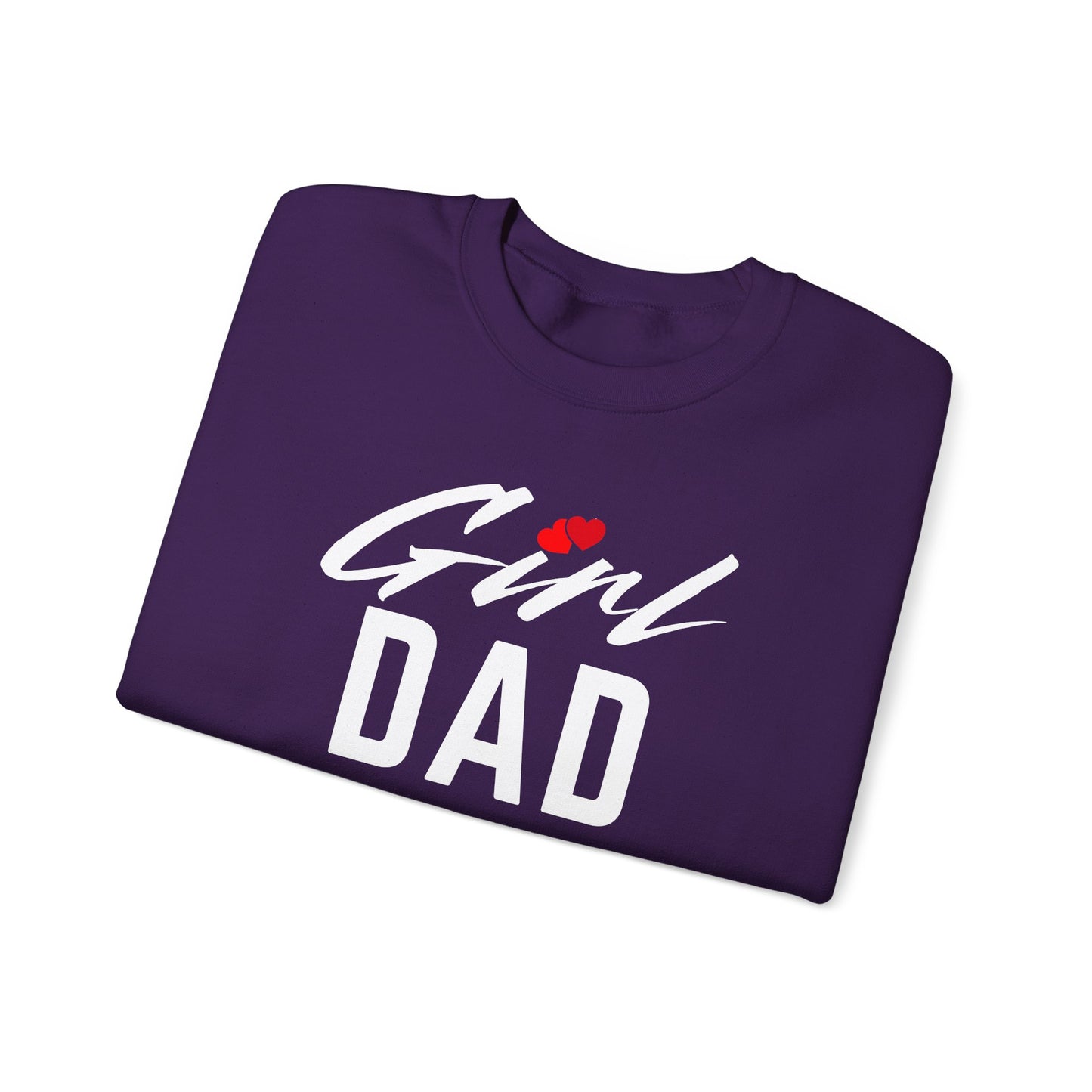 By His Will Brand | Girl Dad 2-Hearts Sweatshirt
