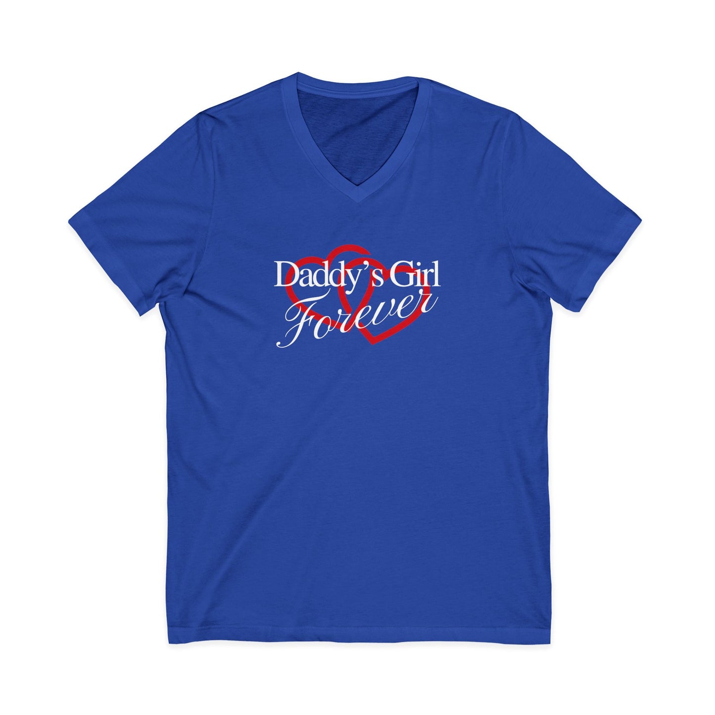 By His Will Brand | GirlDads Care | Daddy's Girl Forever V-neck t-shirt