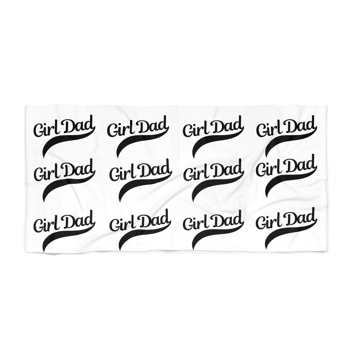 Girl Dad Beach Towel