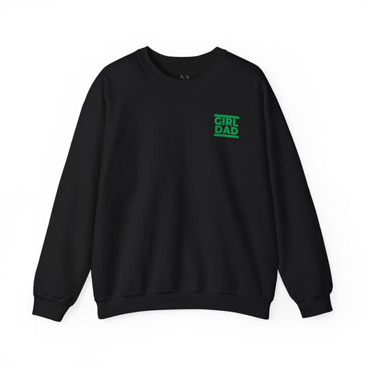 By His Will Brand | Girl Dad Green Logo Sweatshirt