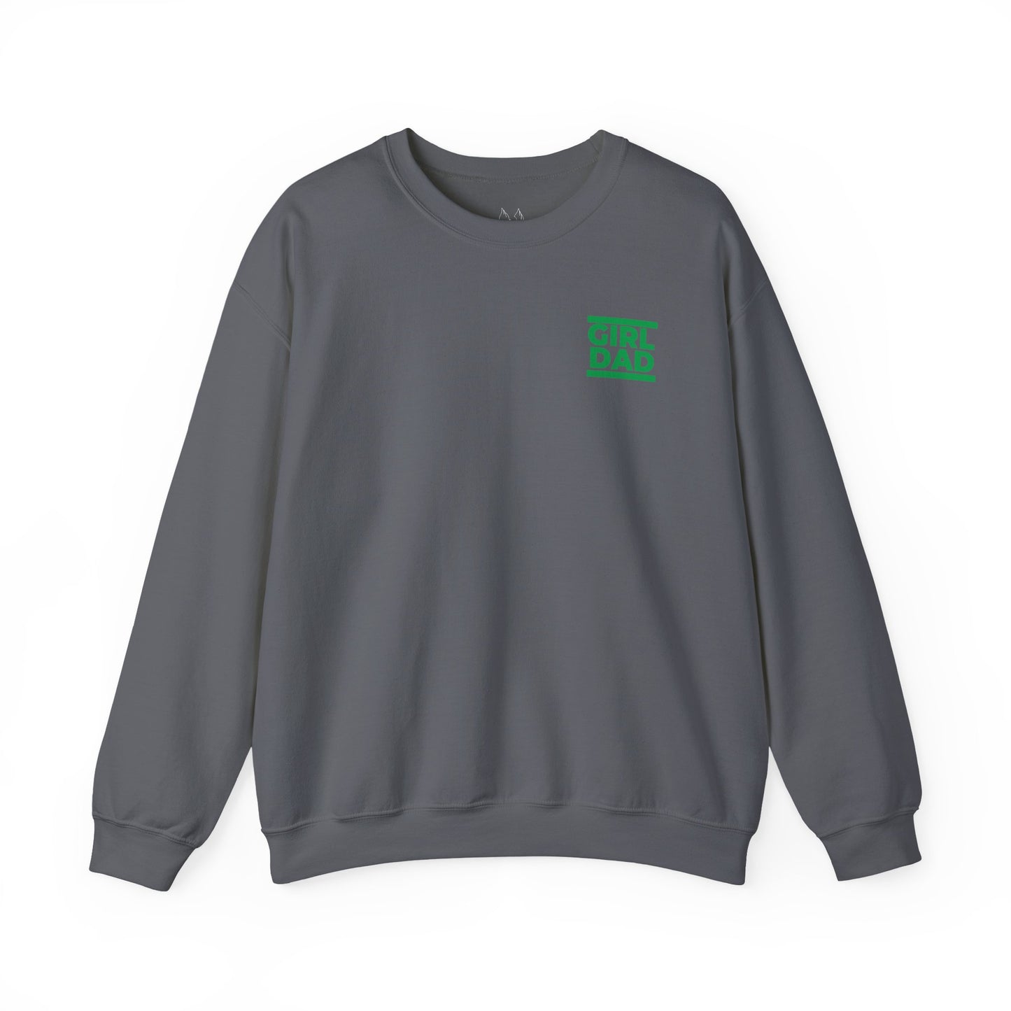 By His Will Brand | Girl Dad Green Logo Sweatshirt