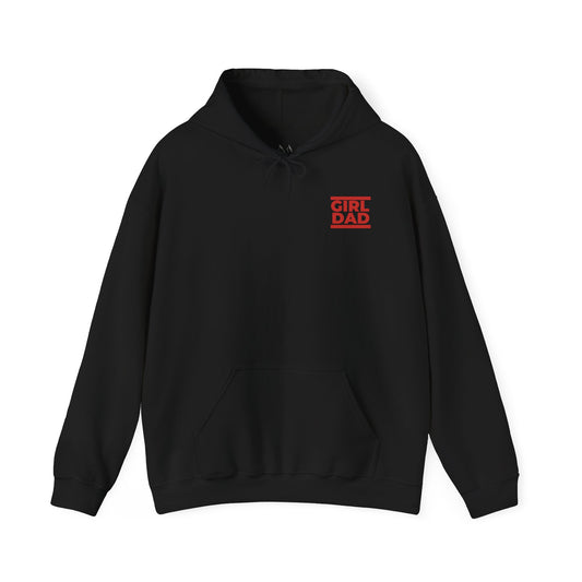 By His Will Brand | Girl Dad Red Logo Hoodie