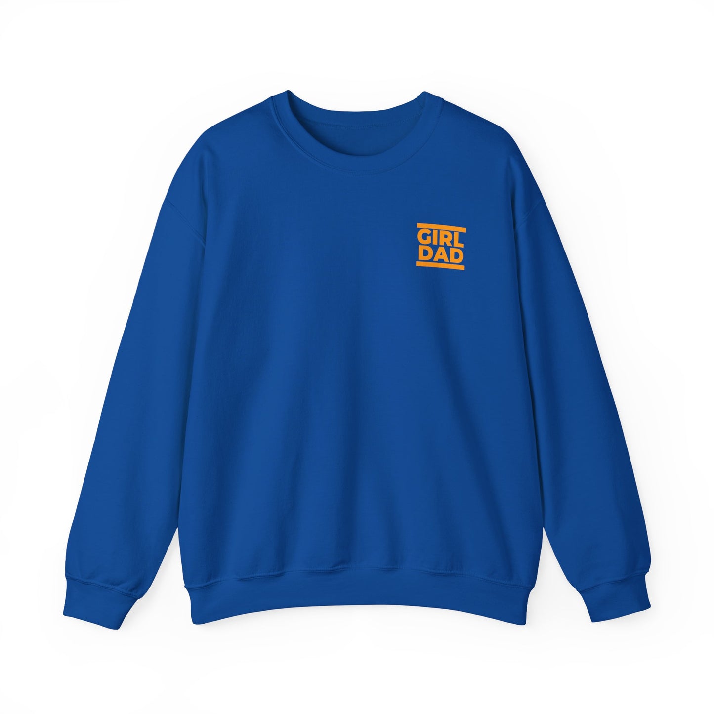 By His Will Brand | Girl Dad Orange Logo Sweatshirt