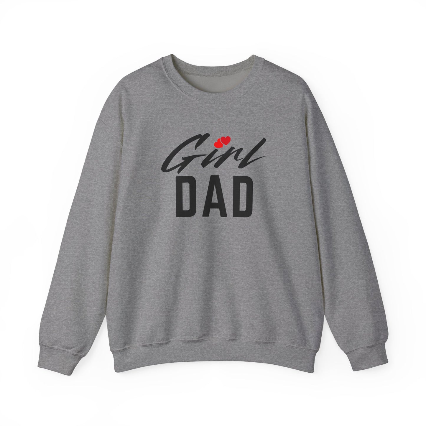 By His Will Brand | Girl Dad 2-Hearts Sweatshirt