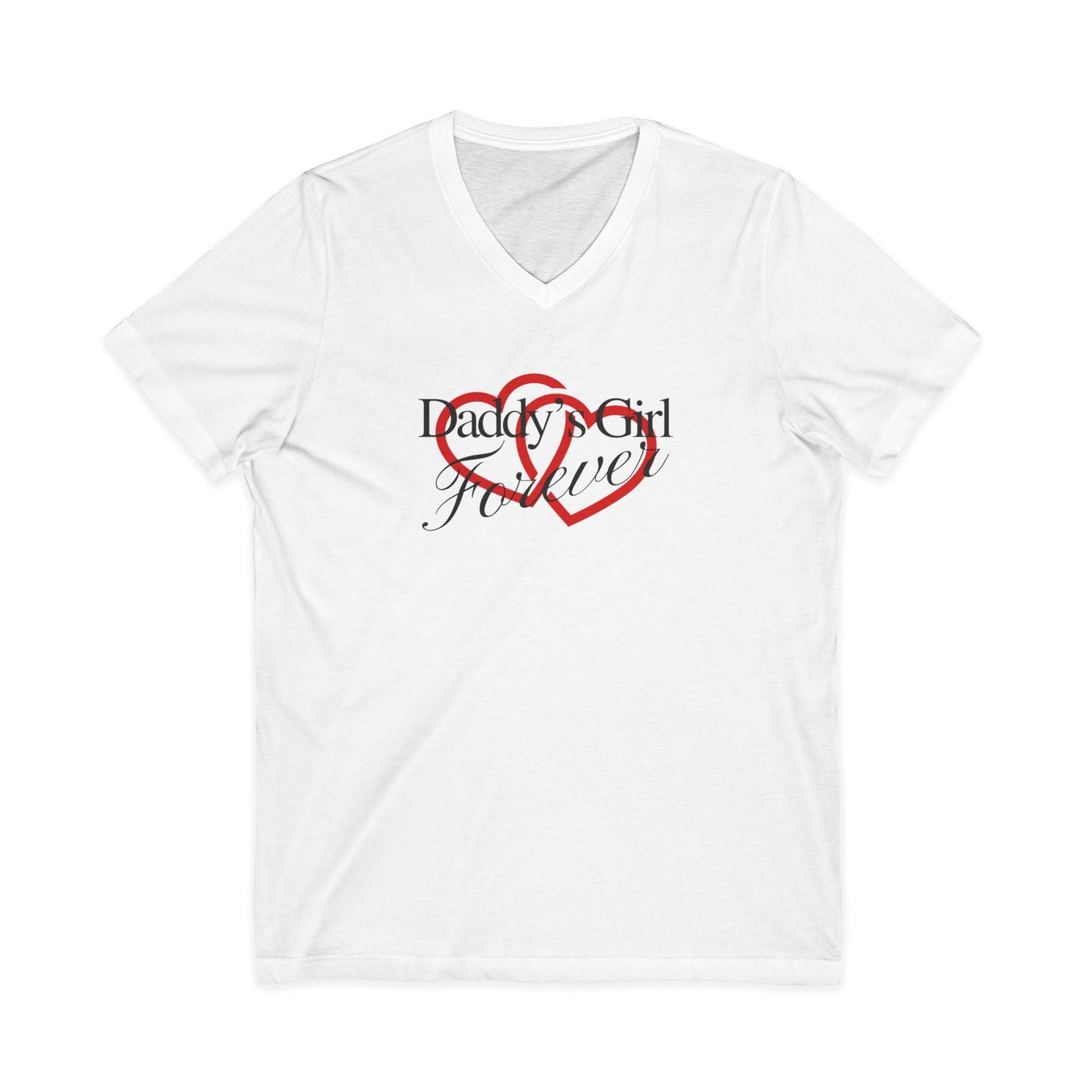 By His Will Brand | GirlDads Care | Daddy's Girl Forever V-neck t-shirt