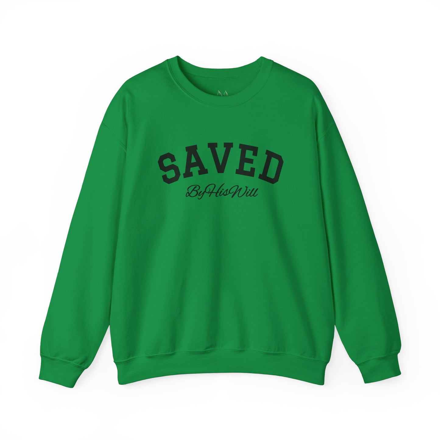 By His Will Brand | Child of God Collection | Saved Crewneck Sweatshirt